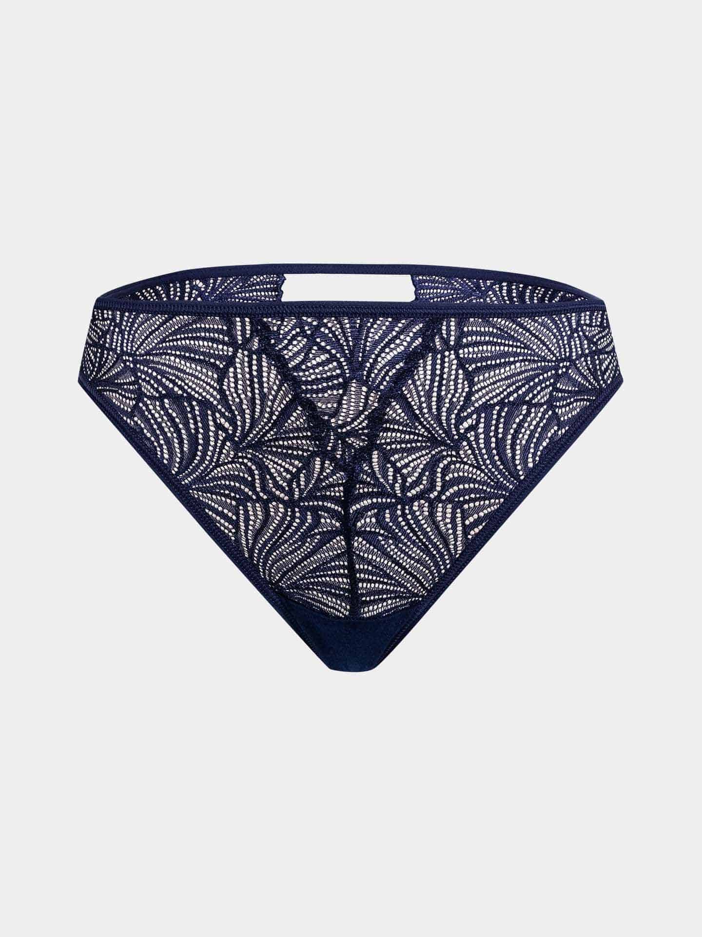 Fluid lace briefs midnight blue 38