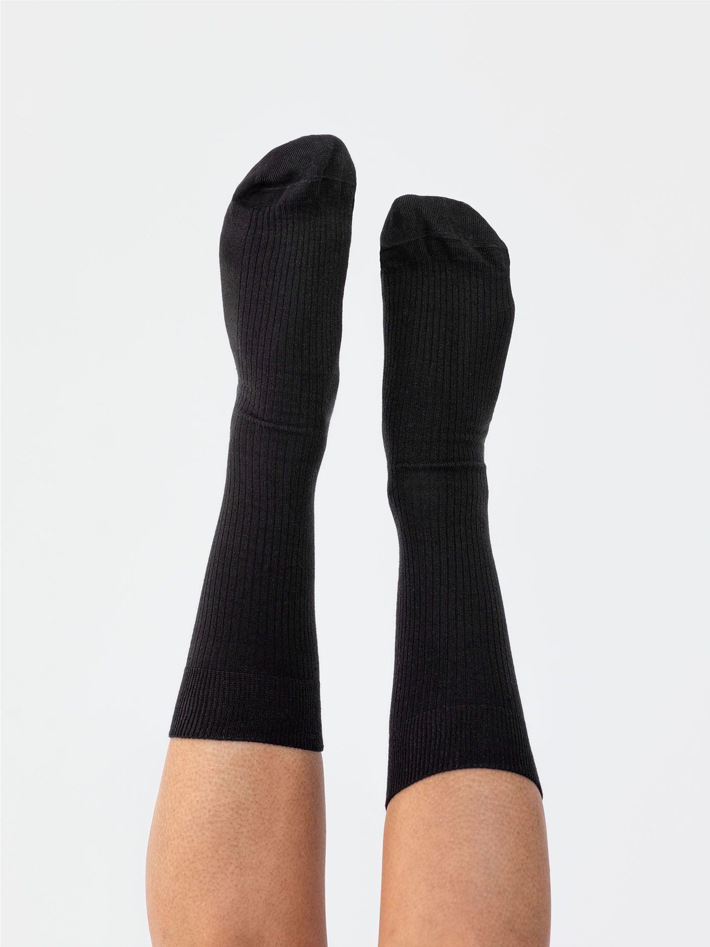 Casual Cotton Ribbed socks in a 3-pack black 39-42