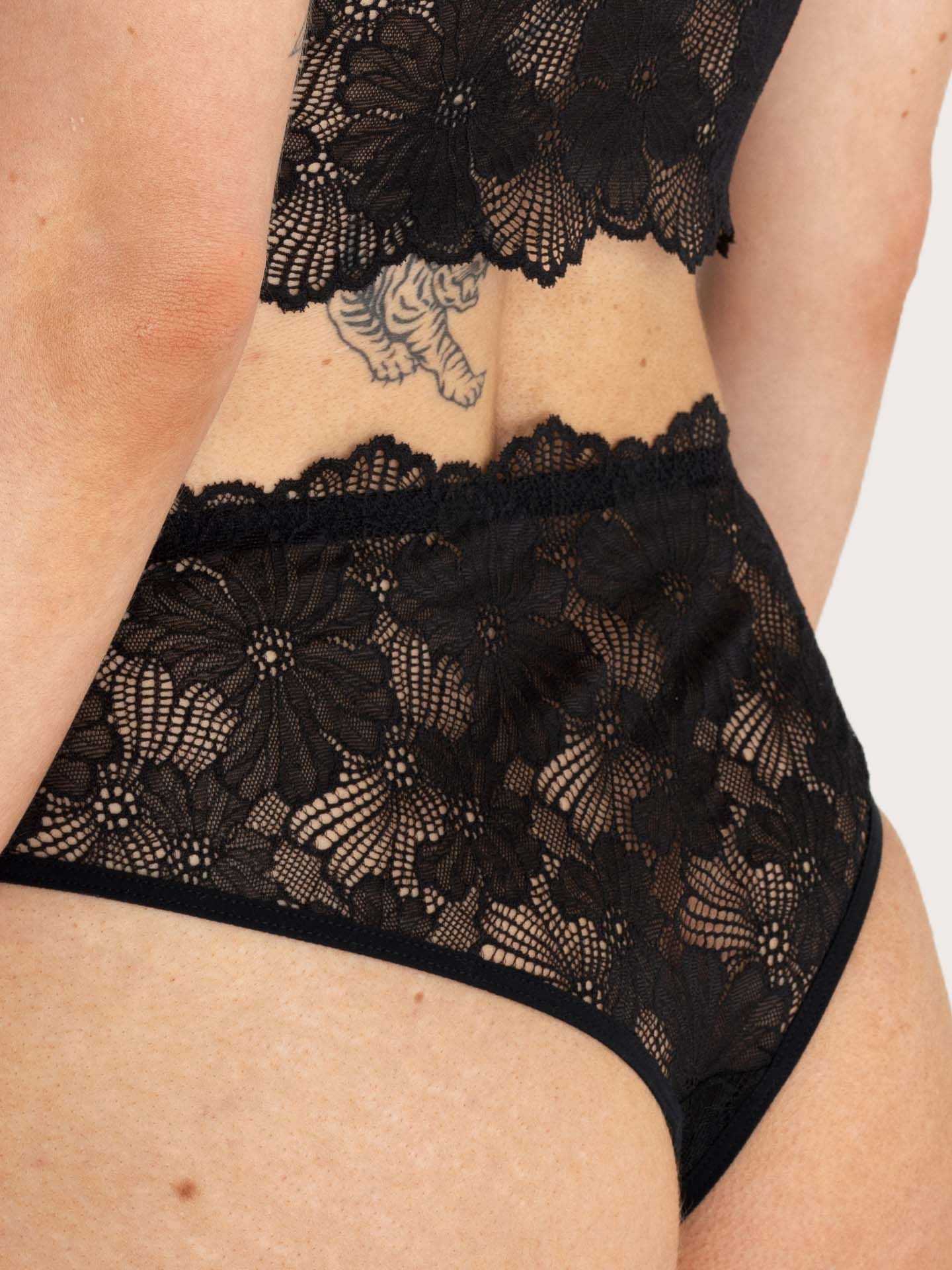Classy Lace Brazil Slip schwarz  38