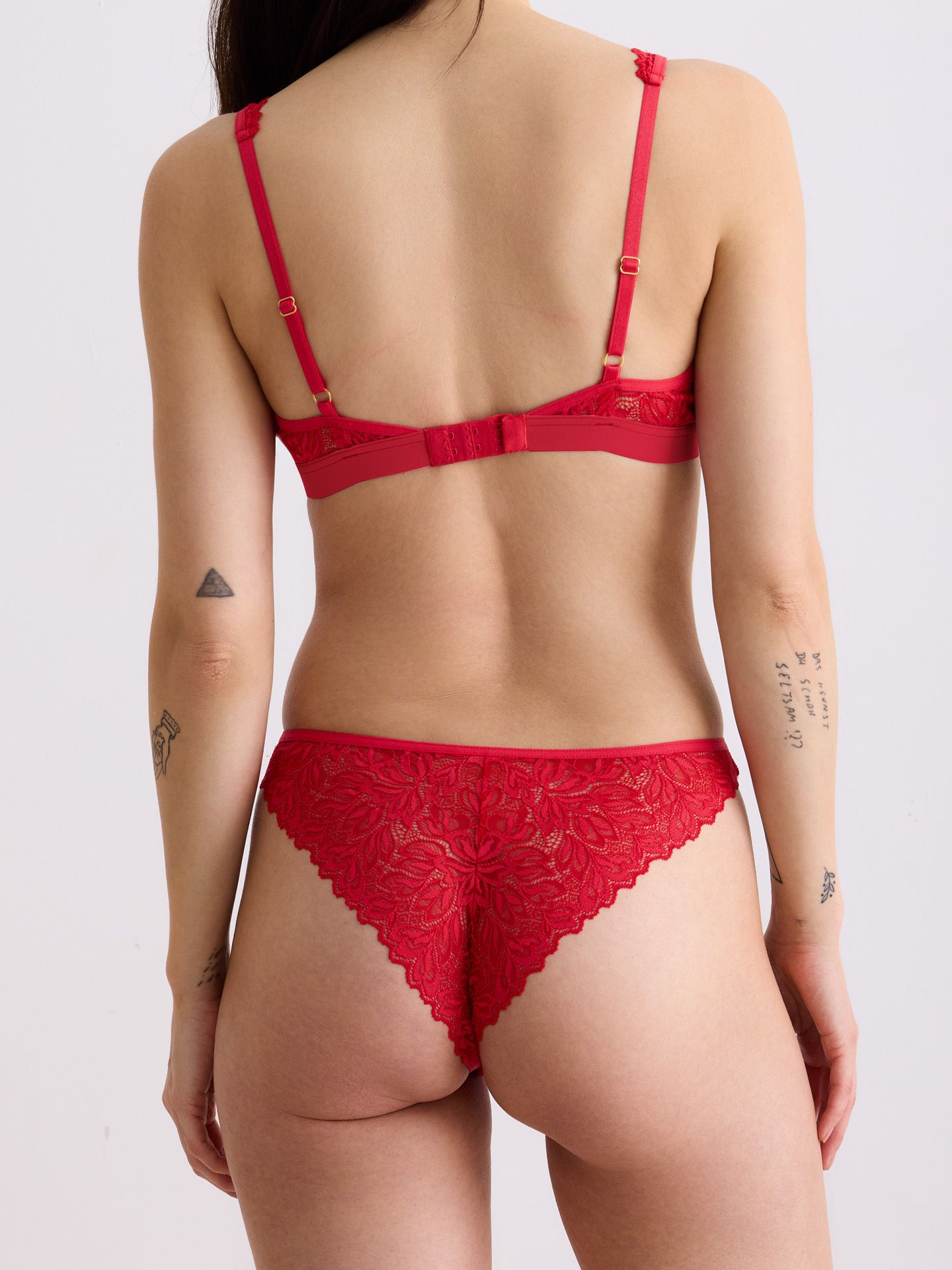 Dreamy Lace Brazil Briefs chili red 42