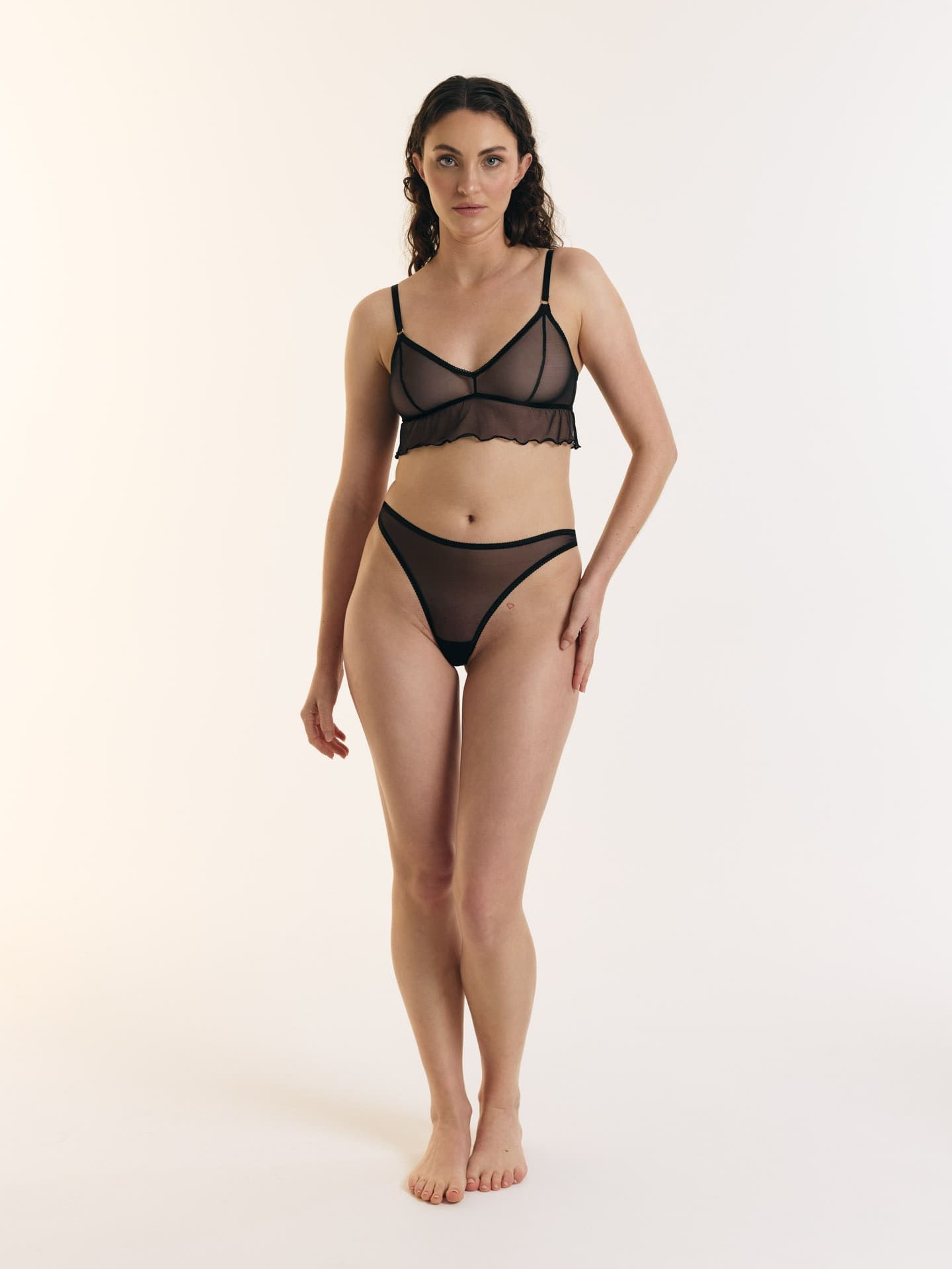 Iconic Mesh Thong black 34