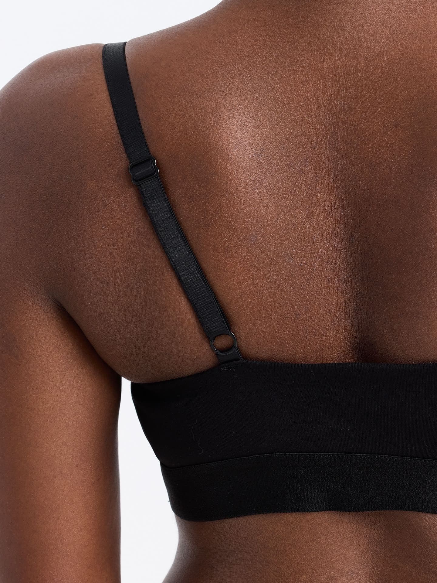 Casual Cotton Bralette with removable Pads black L