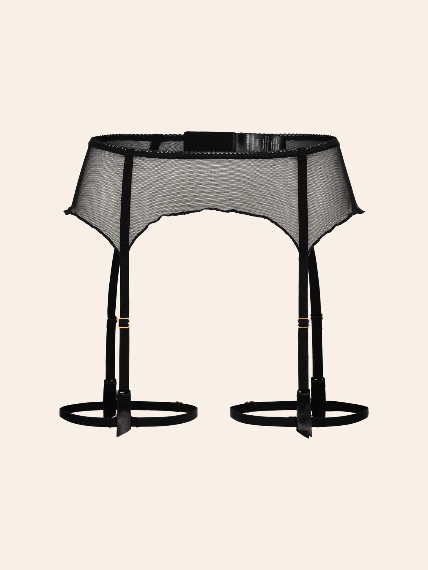 Iconic Mesh Suspender Belt black 38/40