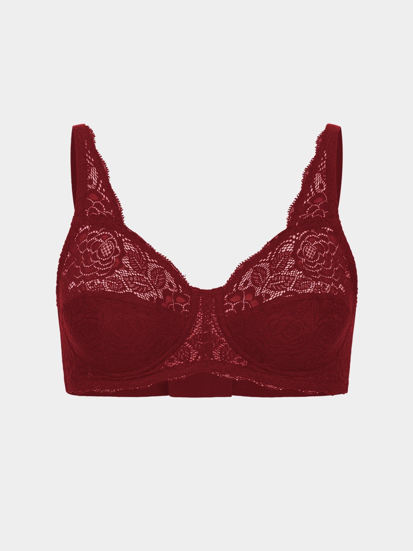 Paula lace bra wine red 75C