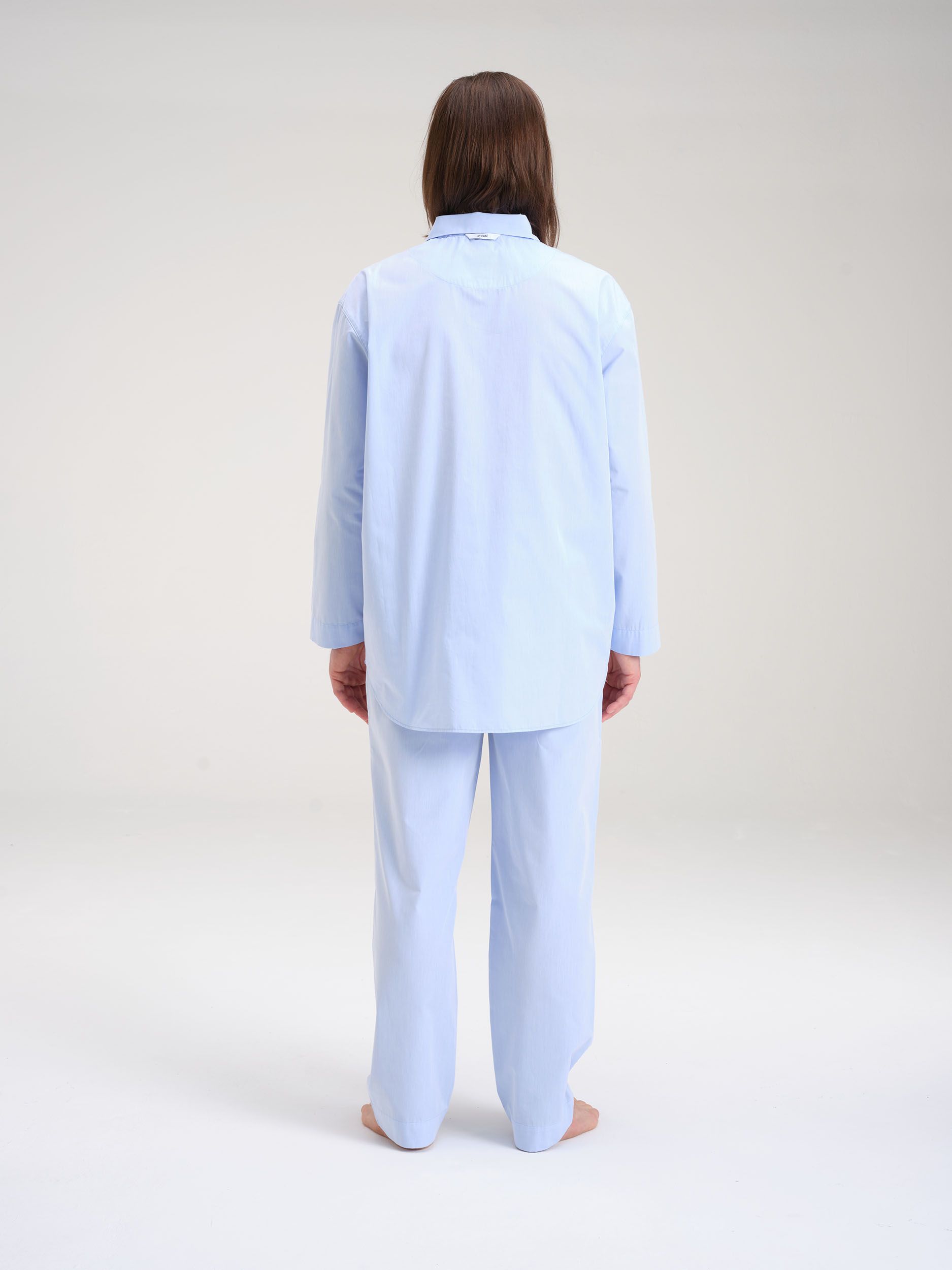 Avonté Pyjama Shirt breeze blue Nachtwäsche Größe L
