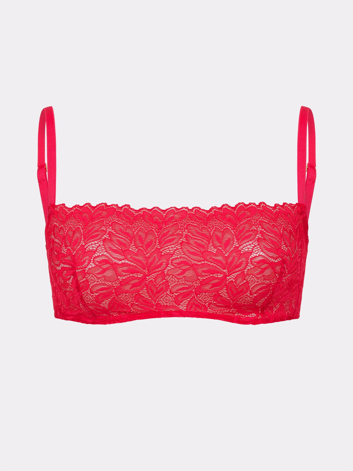 Dreamy Lace Bandeau Bralette chili red 38