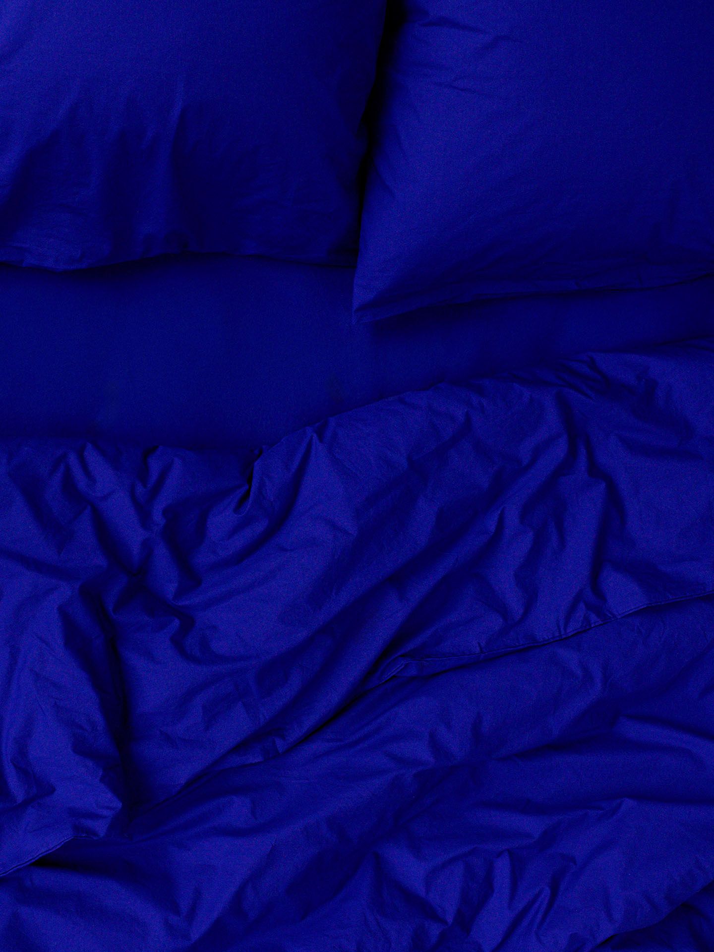 Cotton Select fitted sheet bright blue 180x200