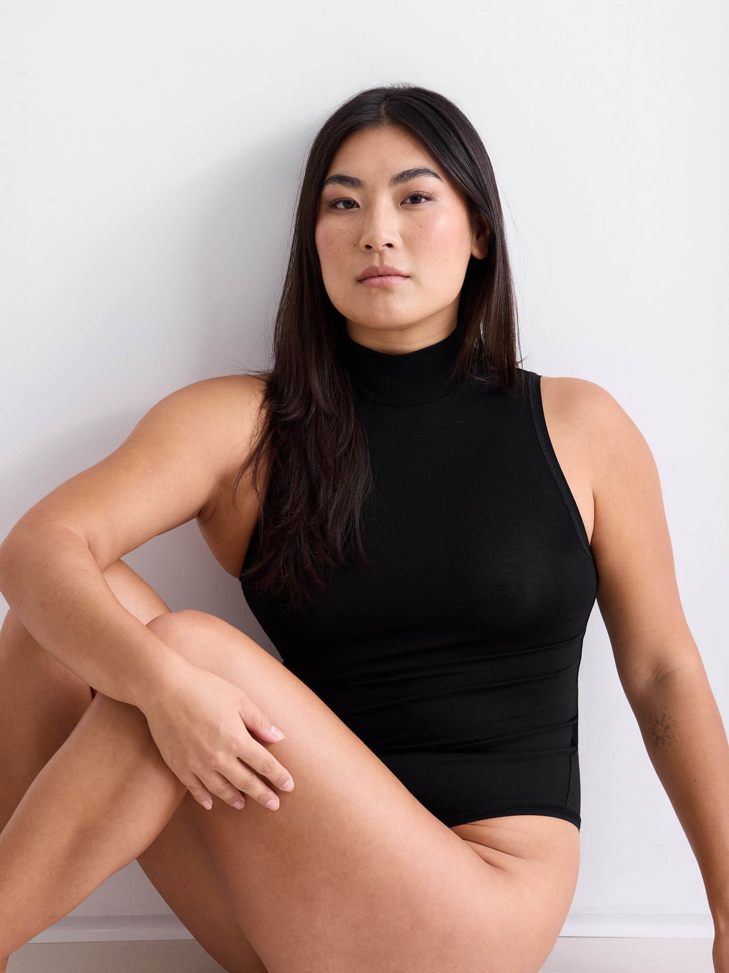Light Touch Mock Neck Body black 44