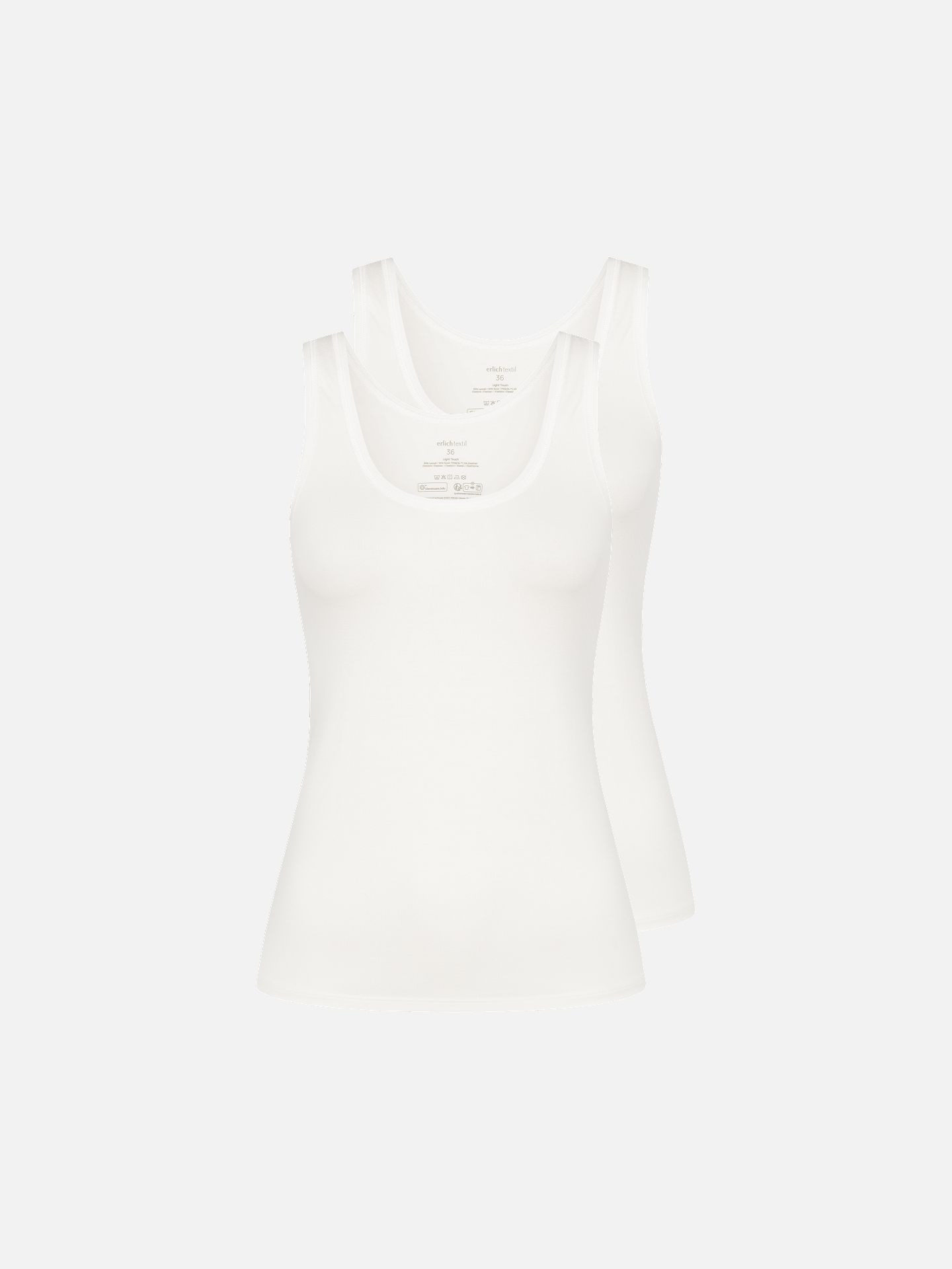 Light Touch Tanktop in a pack of 2 ecru 46