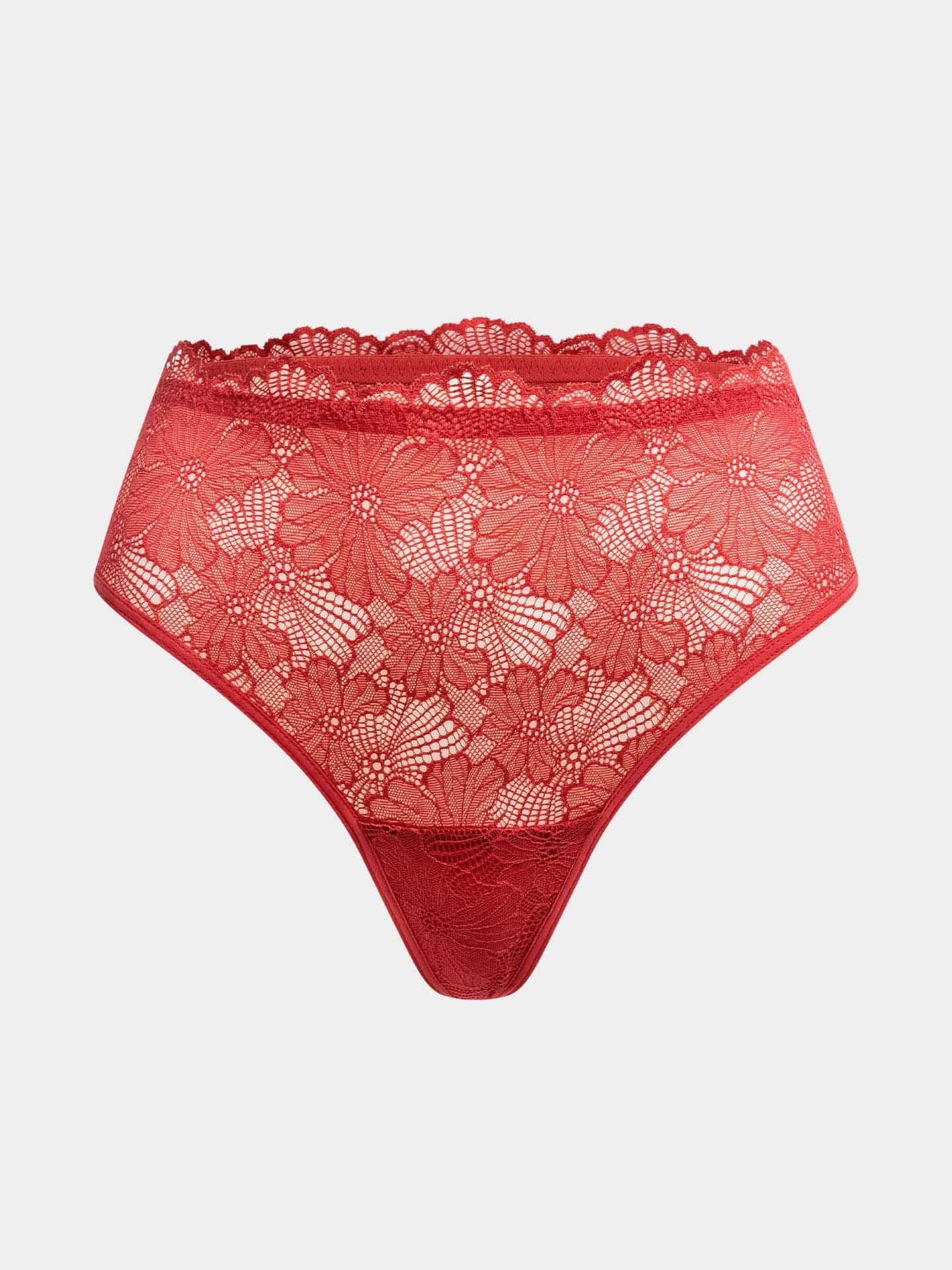 Classy Lace Brazil Slip granatapfel