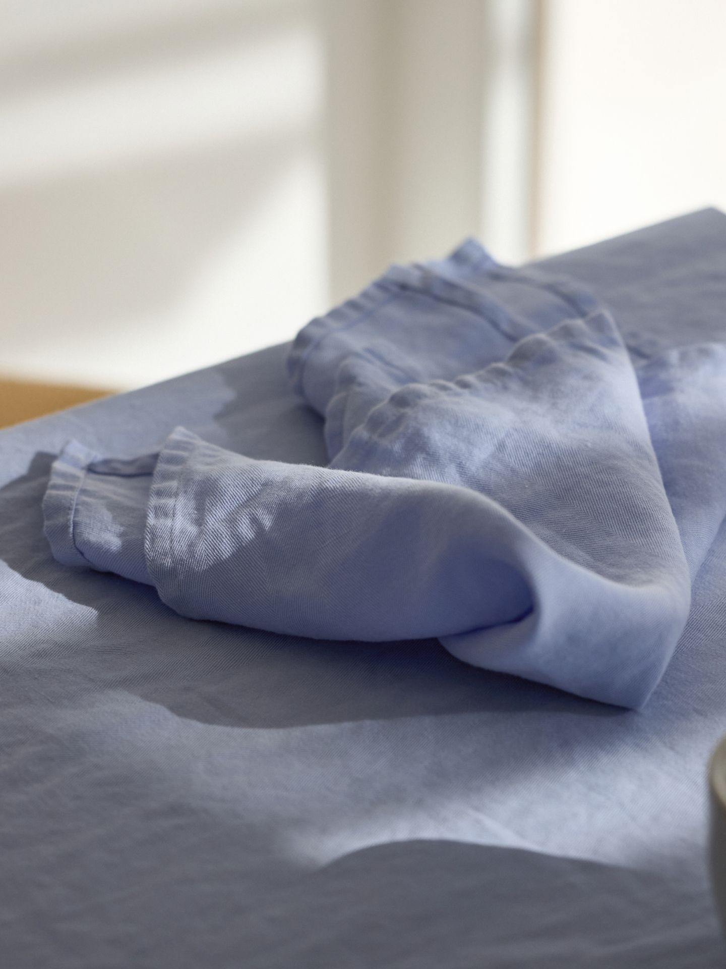 onomao x erlich textil Cloth napkins 4-pack soft blue 45x45