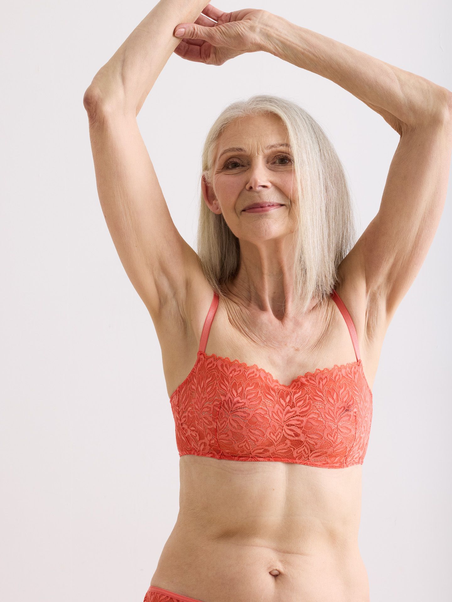 Dreamy Lace Bandeau Bralette wild orange 40