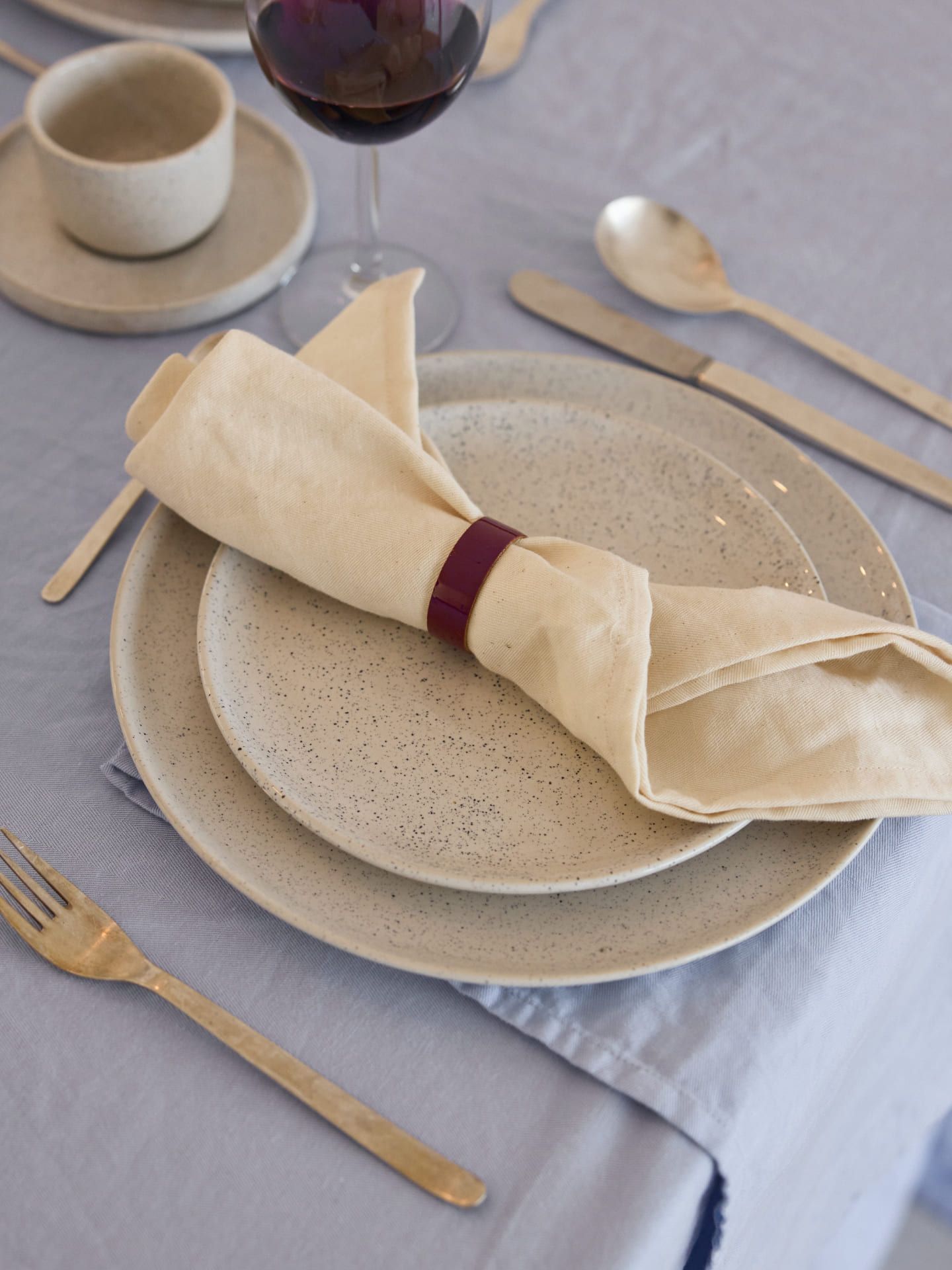 onomao x erlich textil Cloth napkins 4-pack undyed 45x45