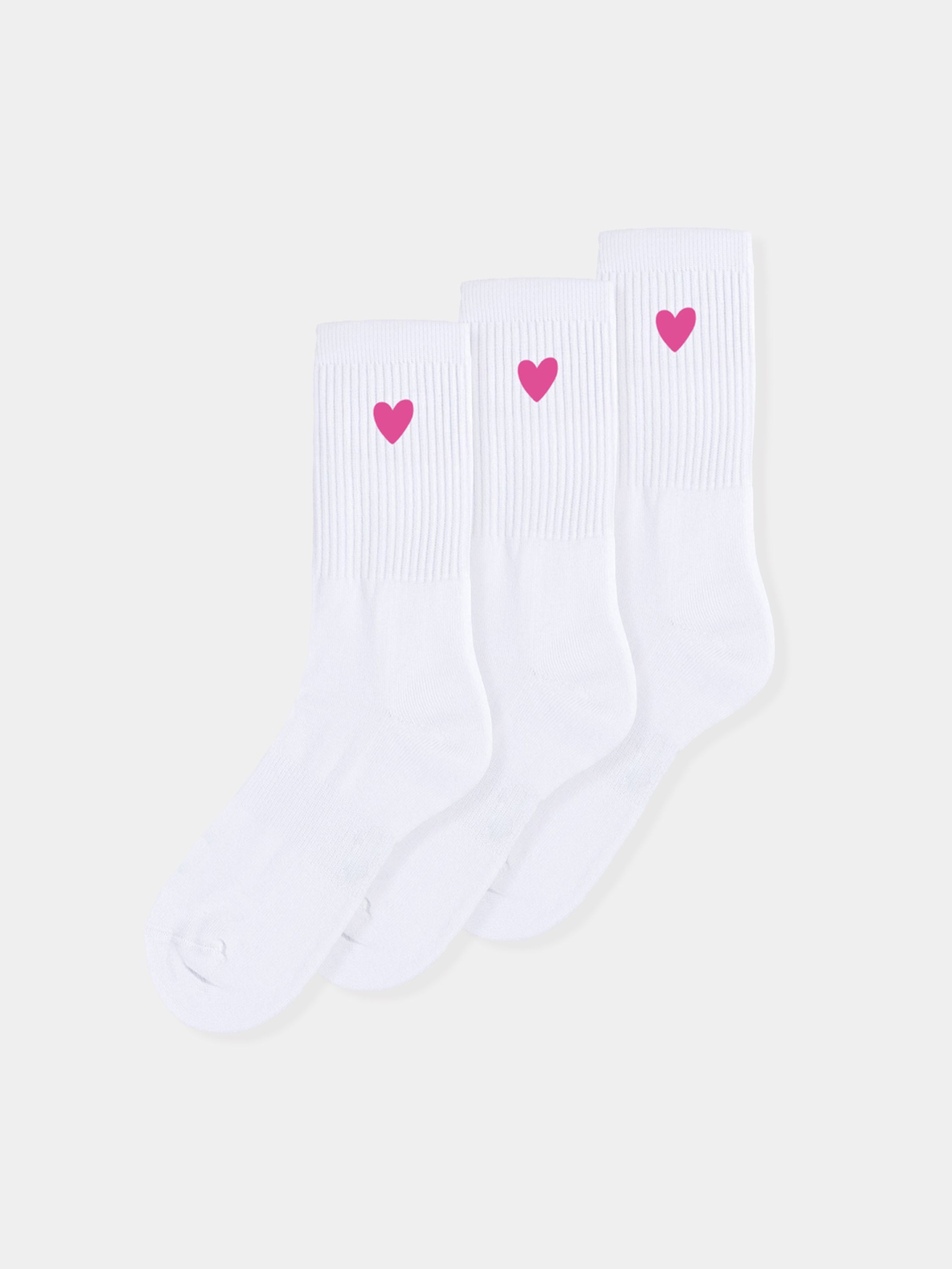 Andi Sport socks 3 pack white/pink 39-42