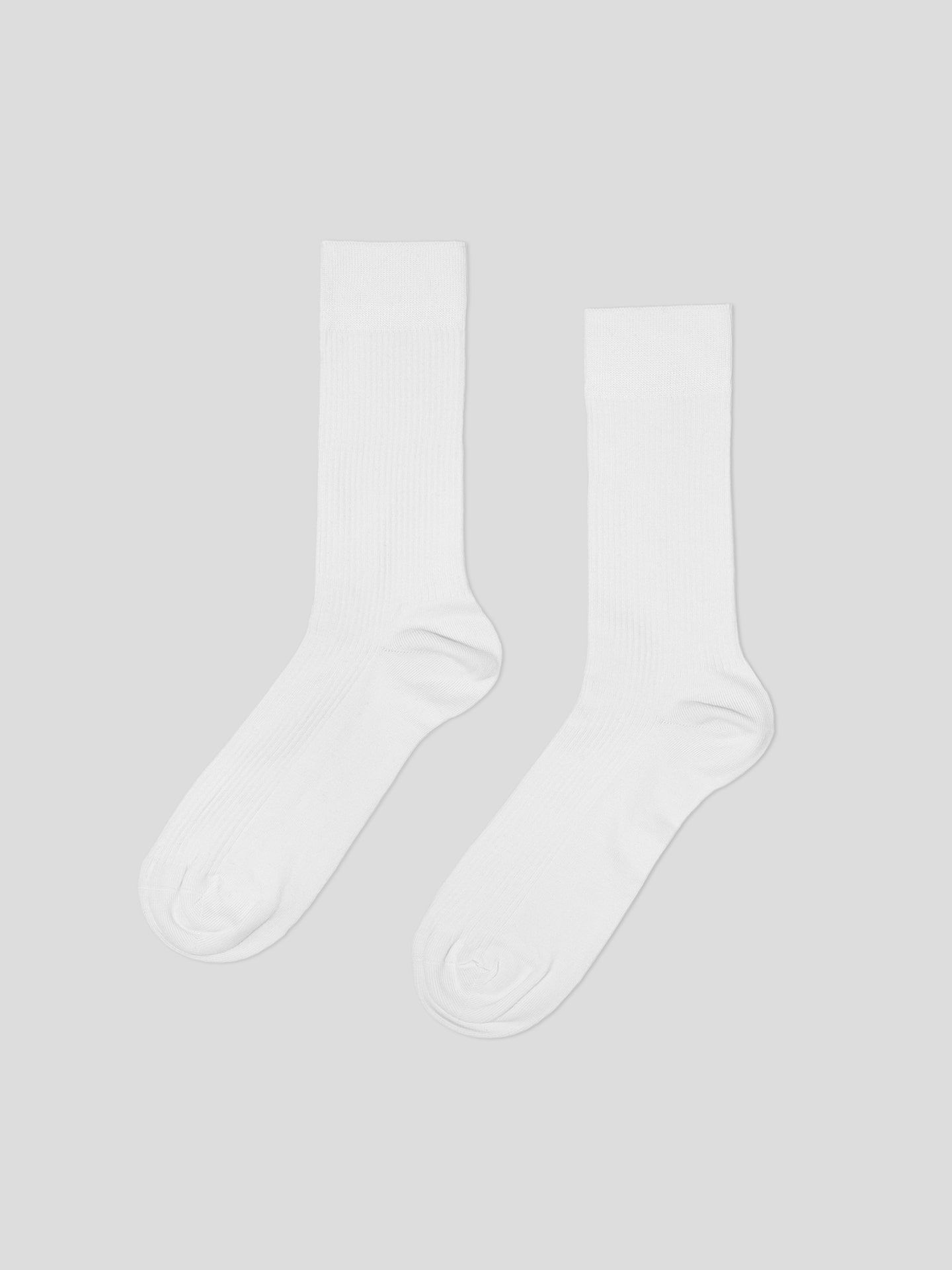 Casual Cotton Gerippte Socken im 3er Pack weiß