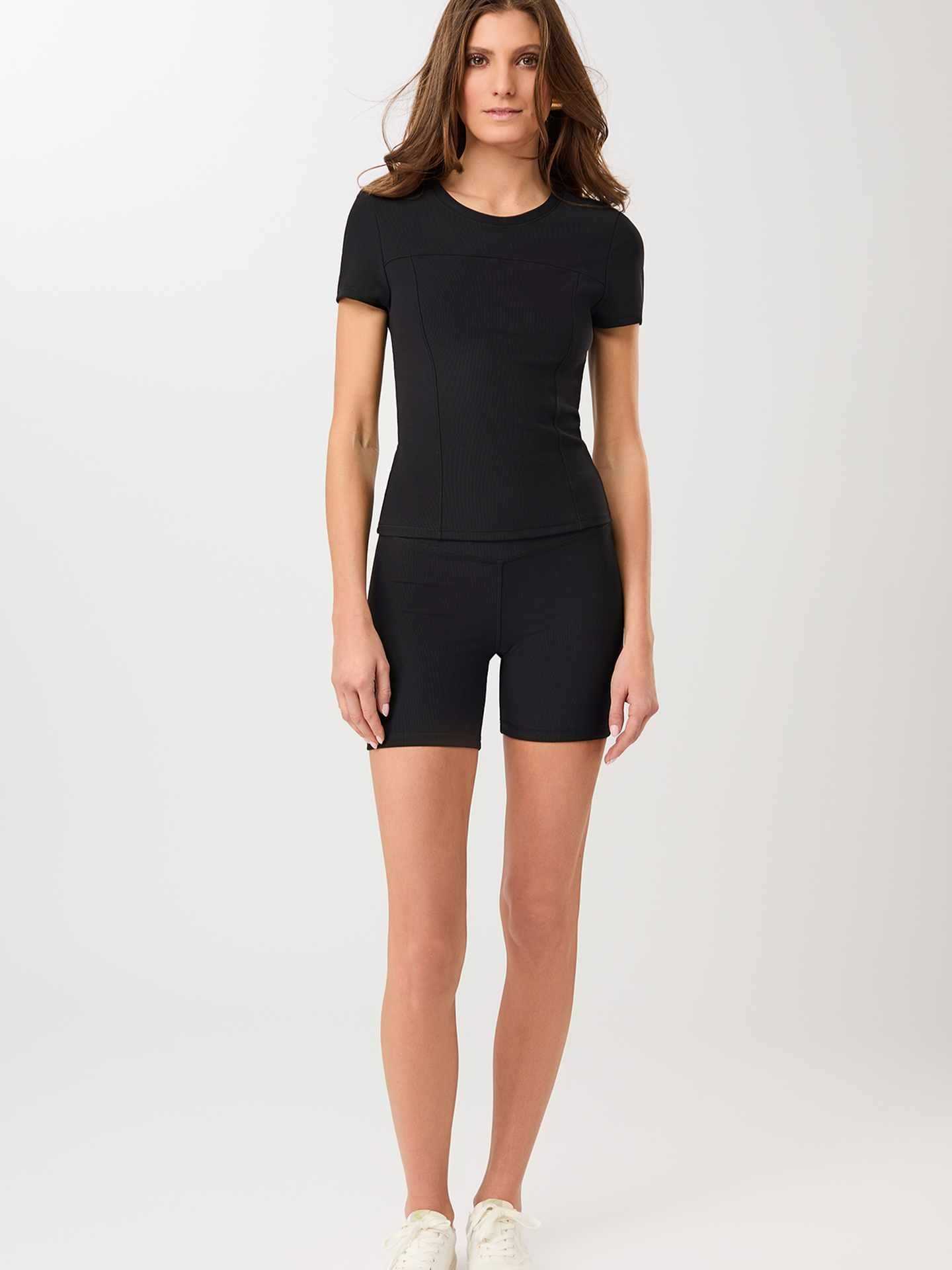 Mandala Fitted T-Shirt schwarz