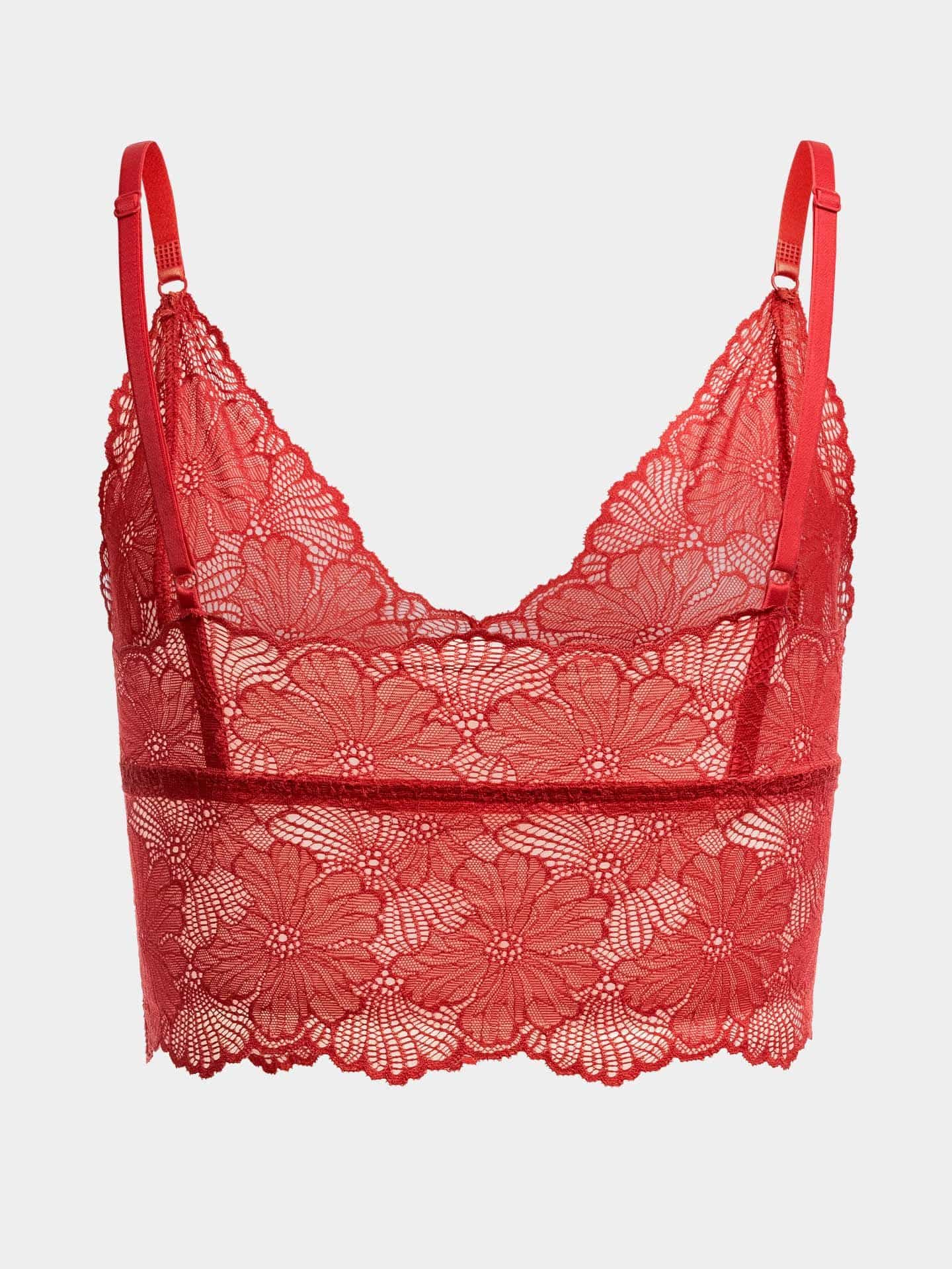 Classy Lace Bralette Top granatapfel  38