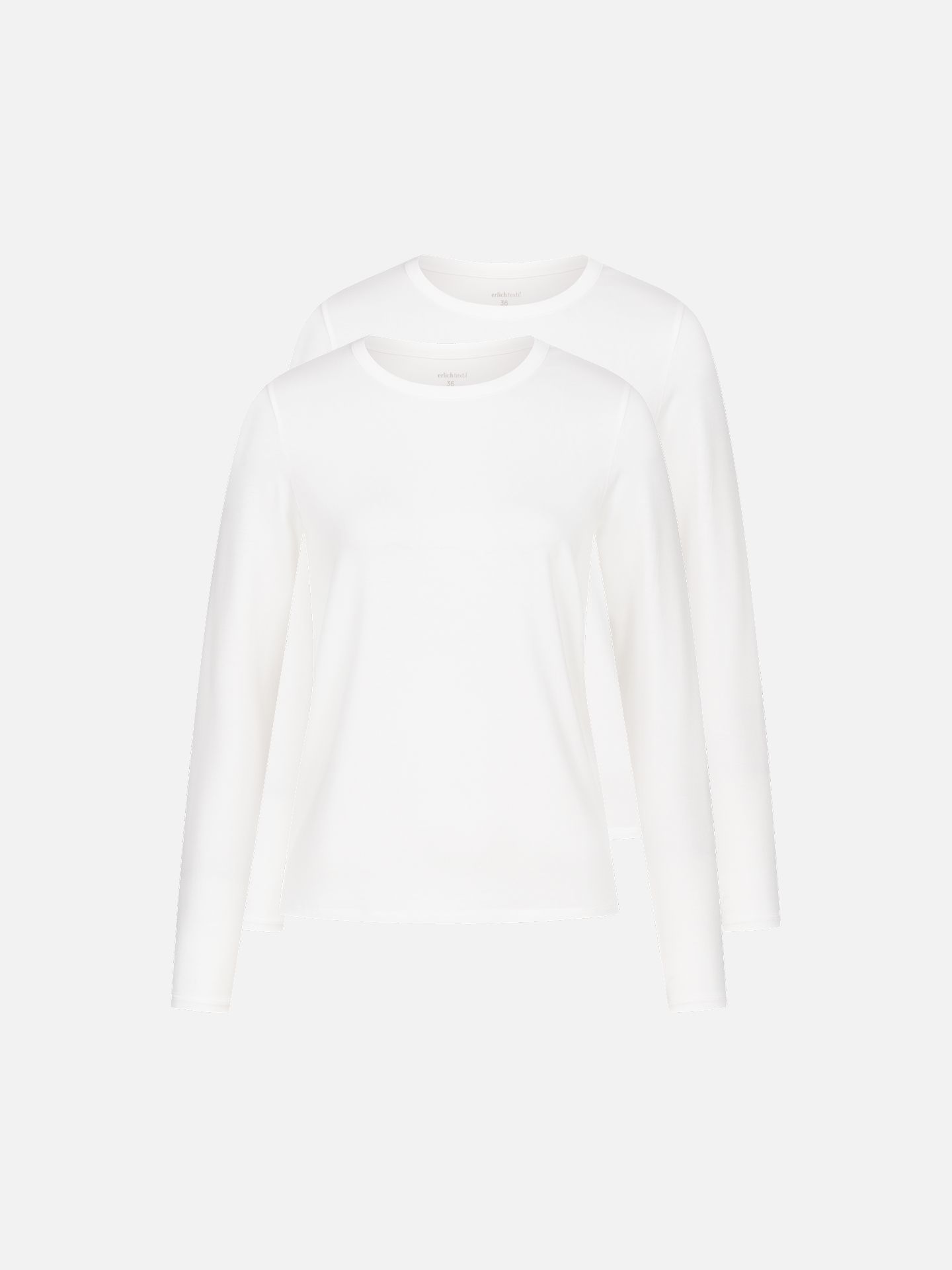 Light Touch lockeres Langarmshirt im 2er Pack ecru 36