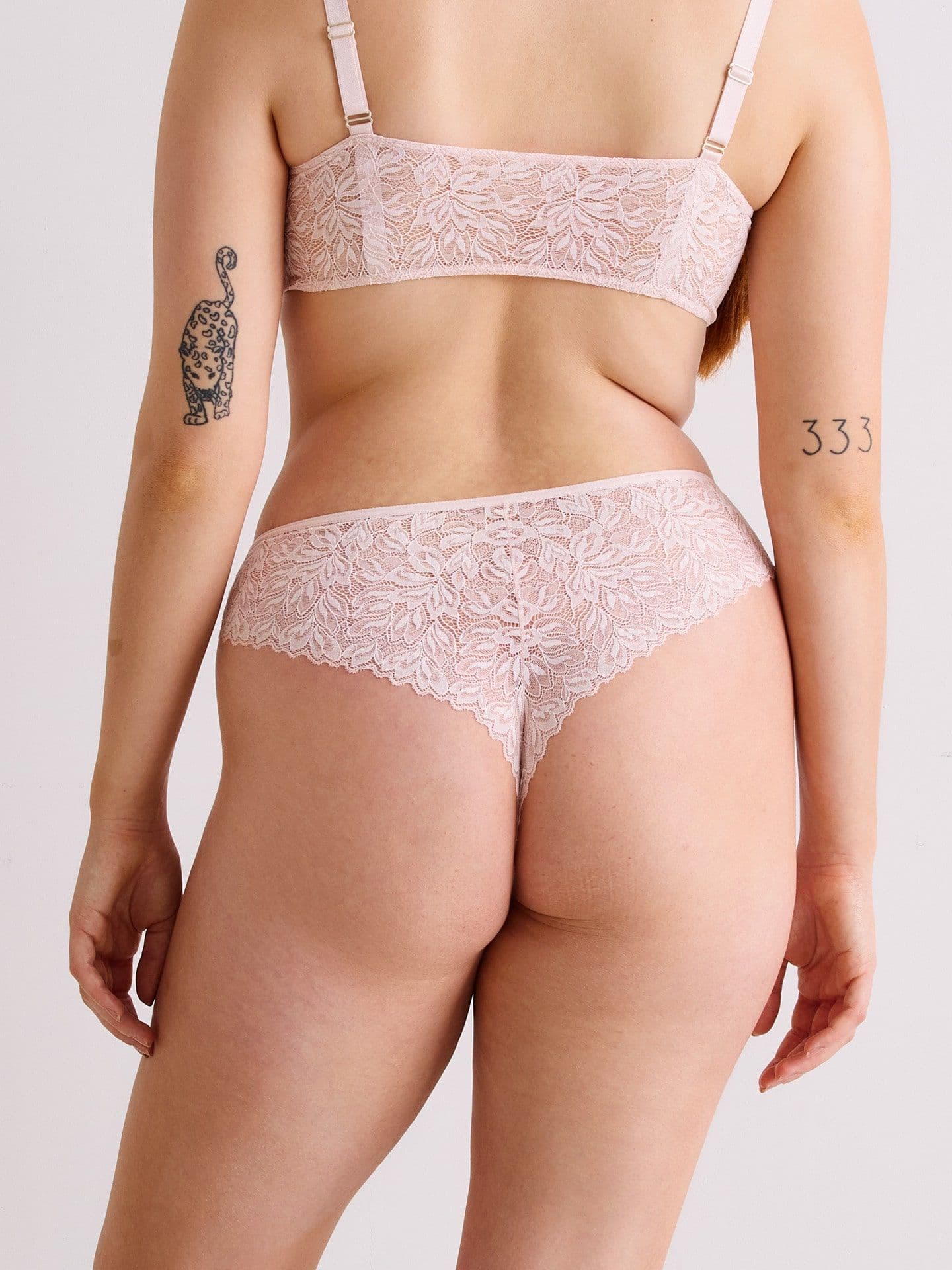 Dreamy Lace High Waist Brazil Thong magnolia 42