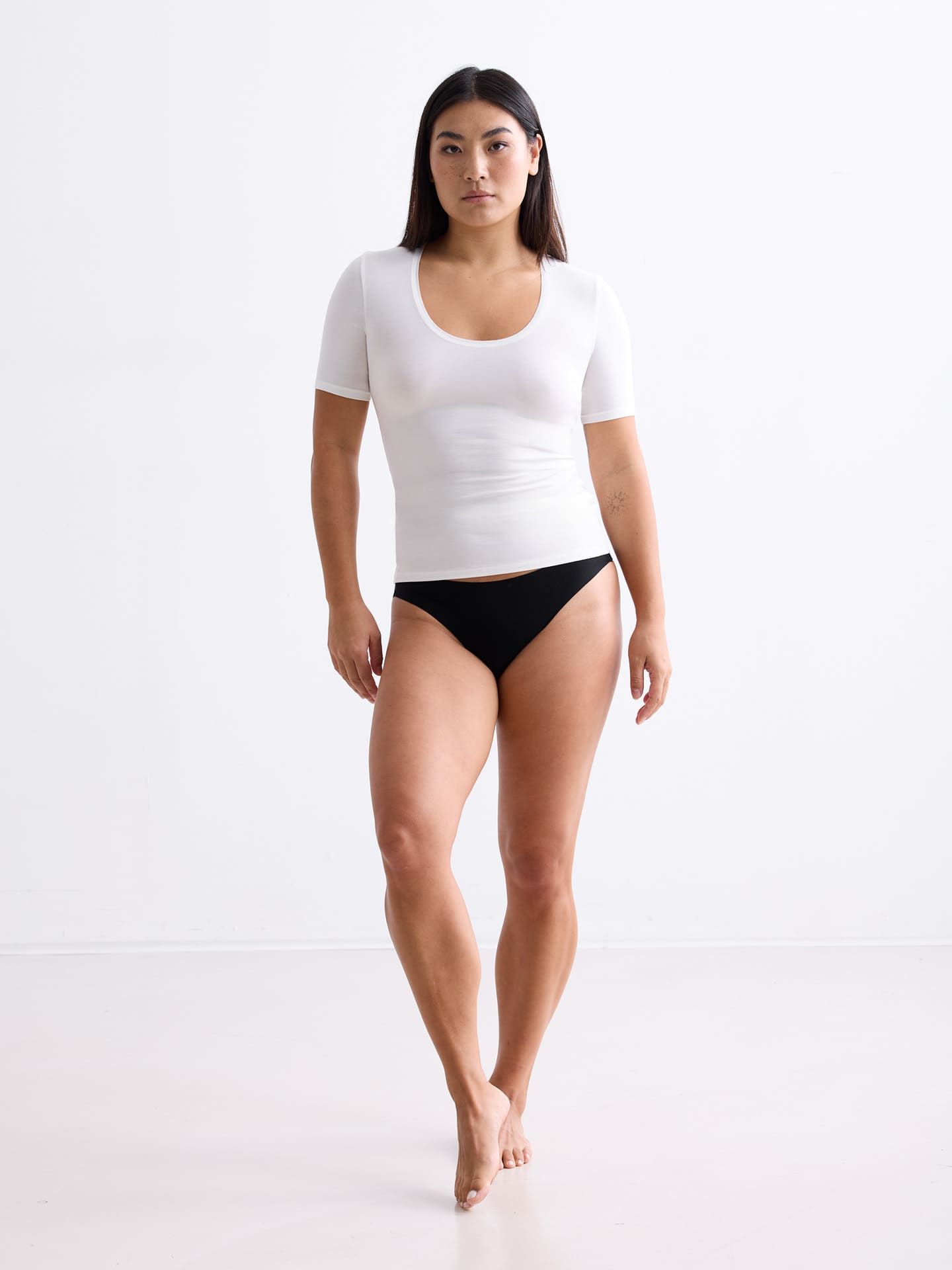 Light Touch Ballet Neck T-Shirt ecru 40