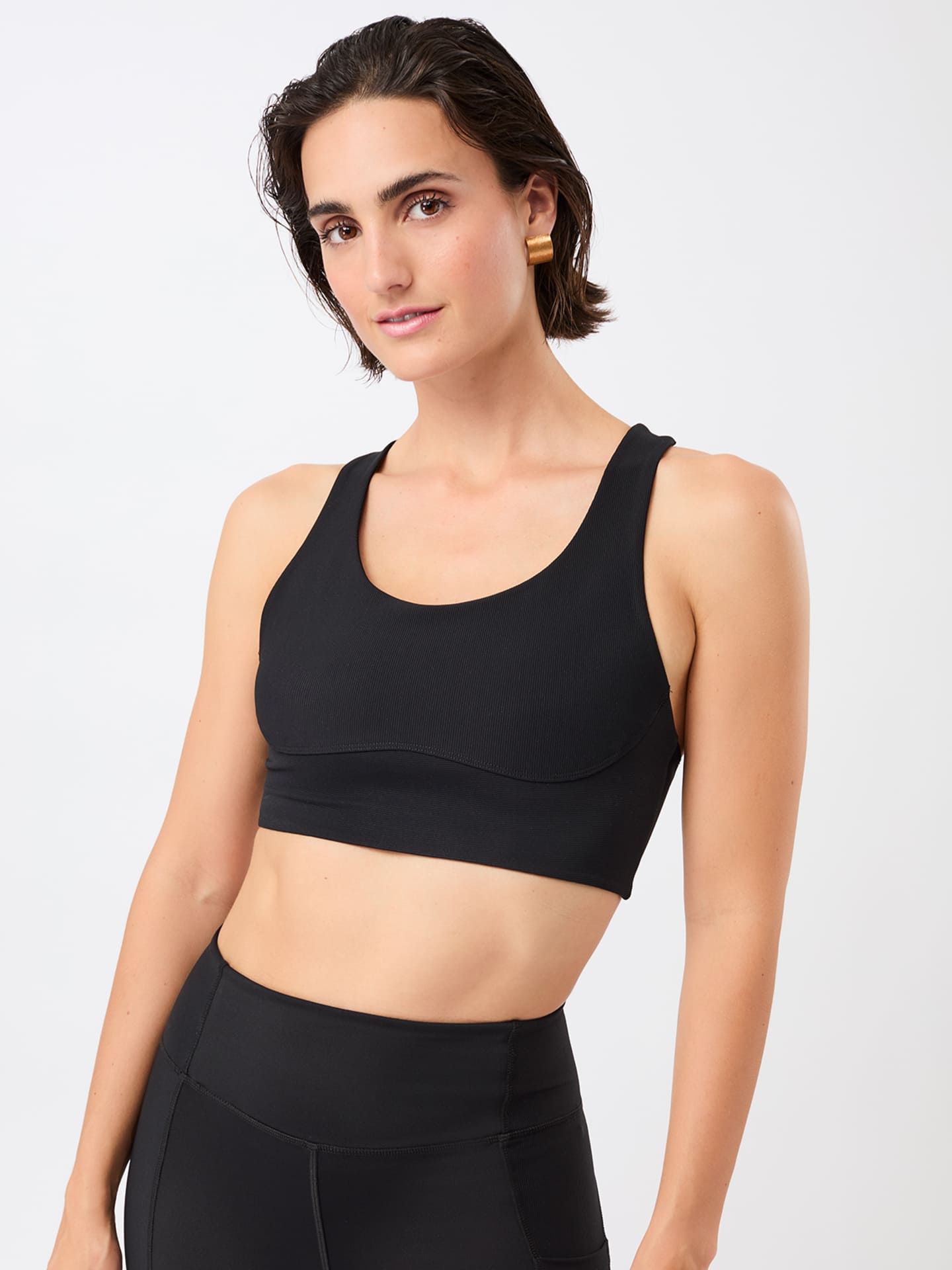 Mandala Racer Bra black S