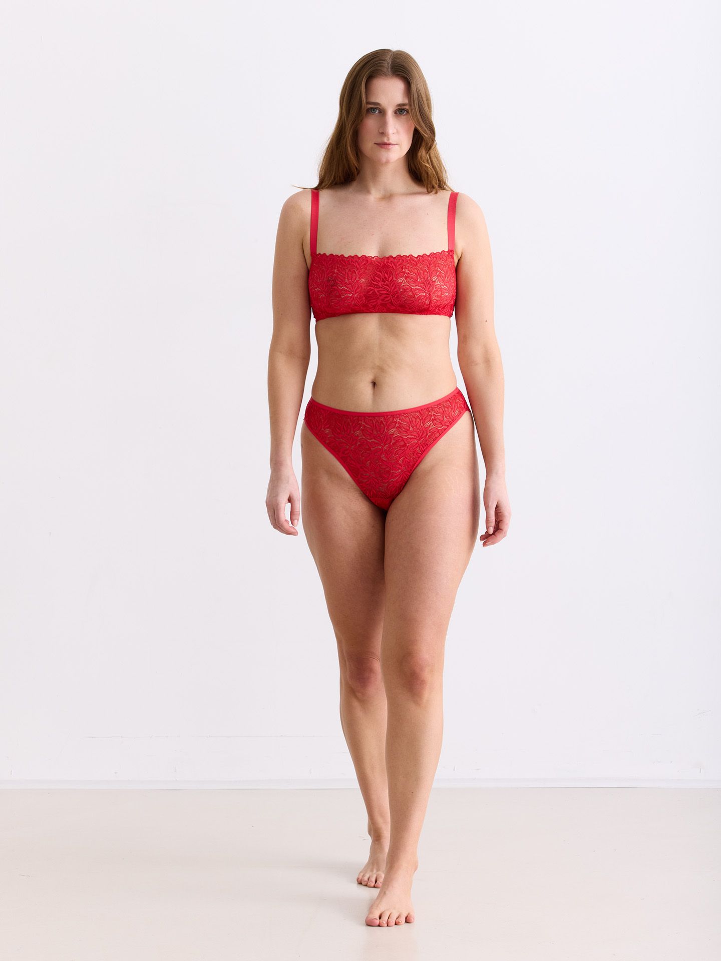 Dreamy Lace Brazil Briefs chili red 42