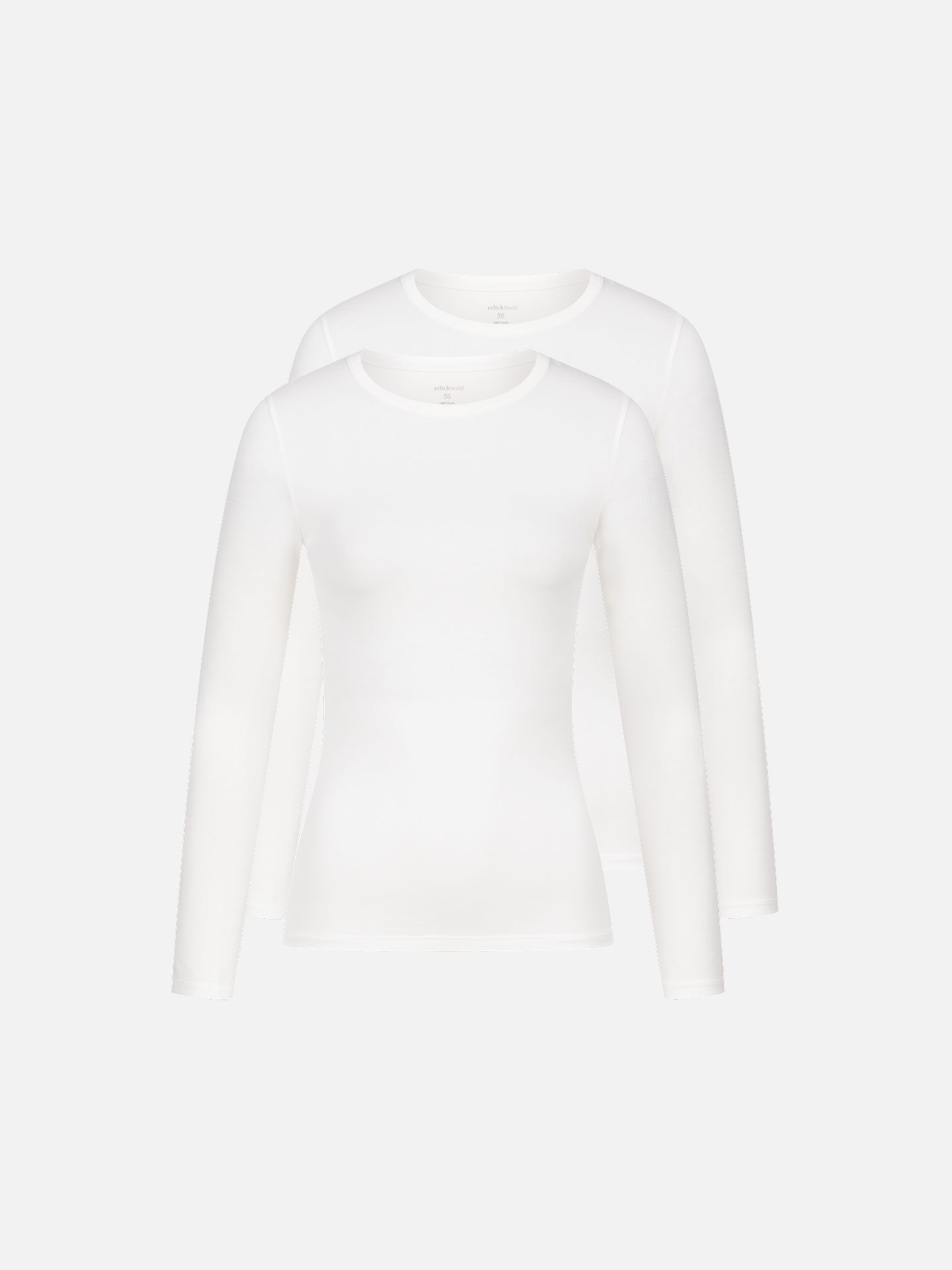 Light Touch Fitted Longsleeve in a pack of 2 ecru 40