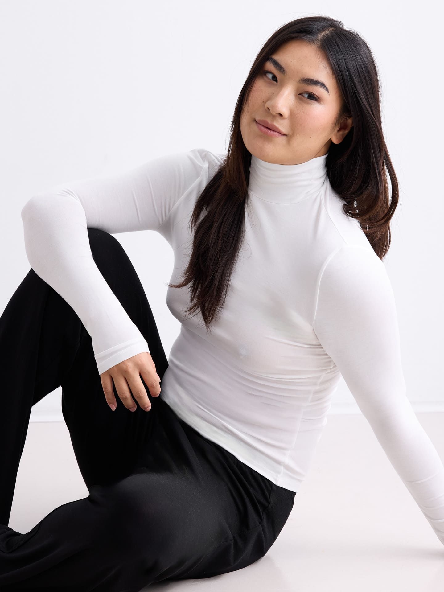 Light Touch Turtleneck Longsleeve ecru 46