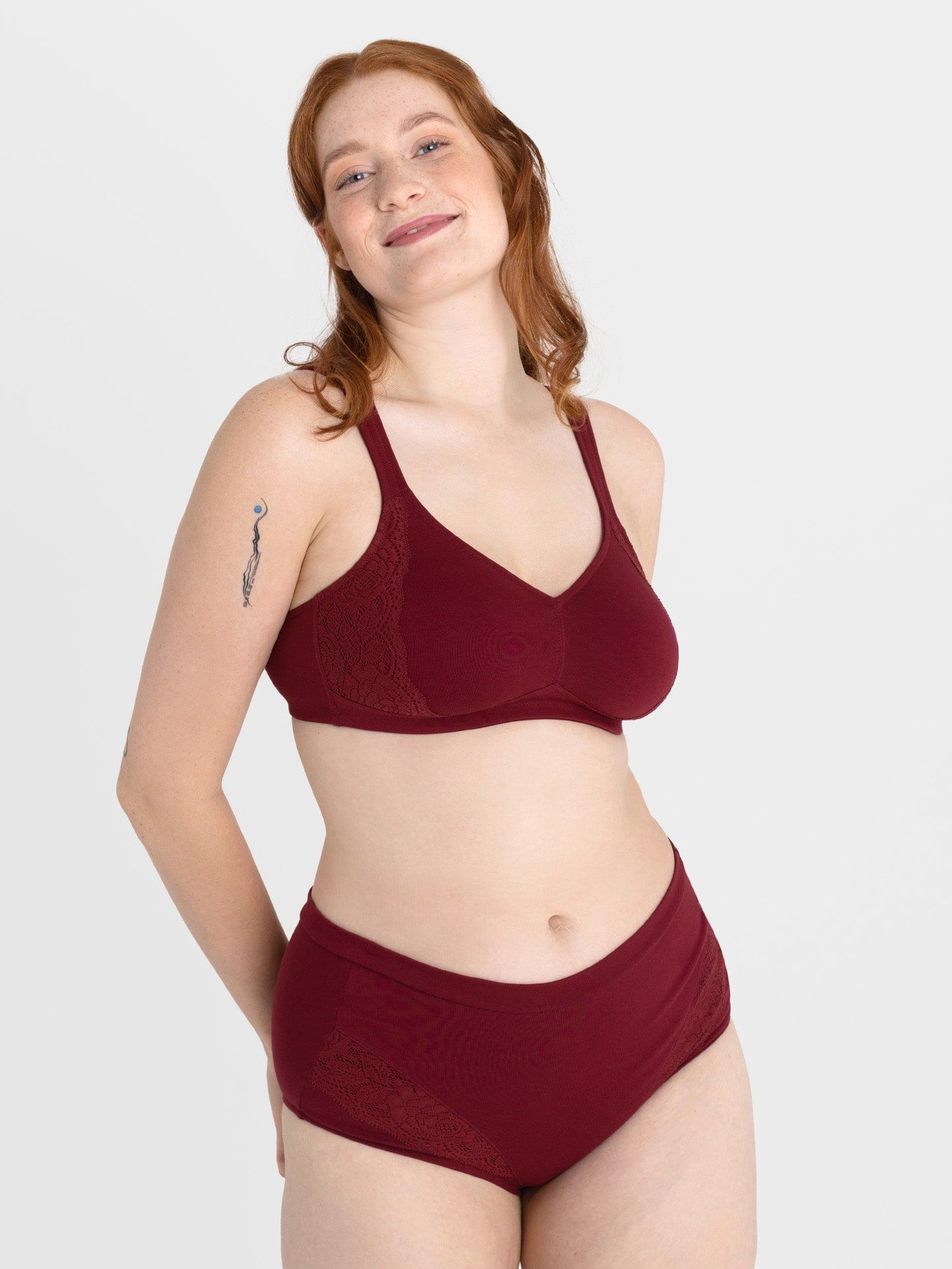 Henriette minimizer bra wine red 75C