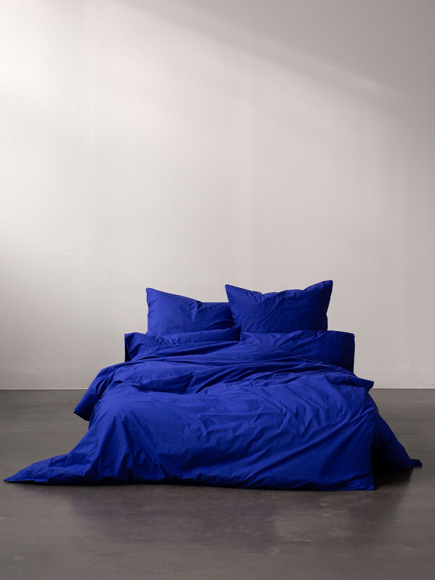 allesorten x erlich textil Finn comforter cover bright blue 140x200