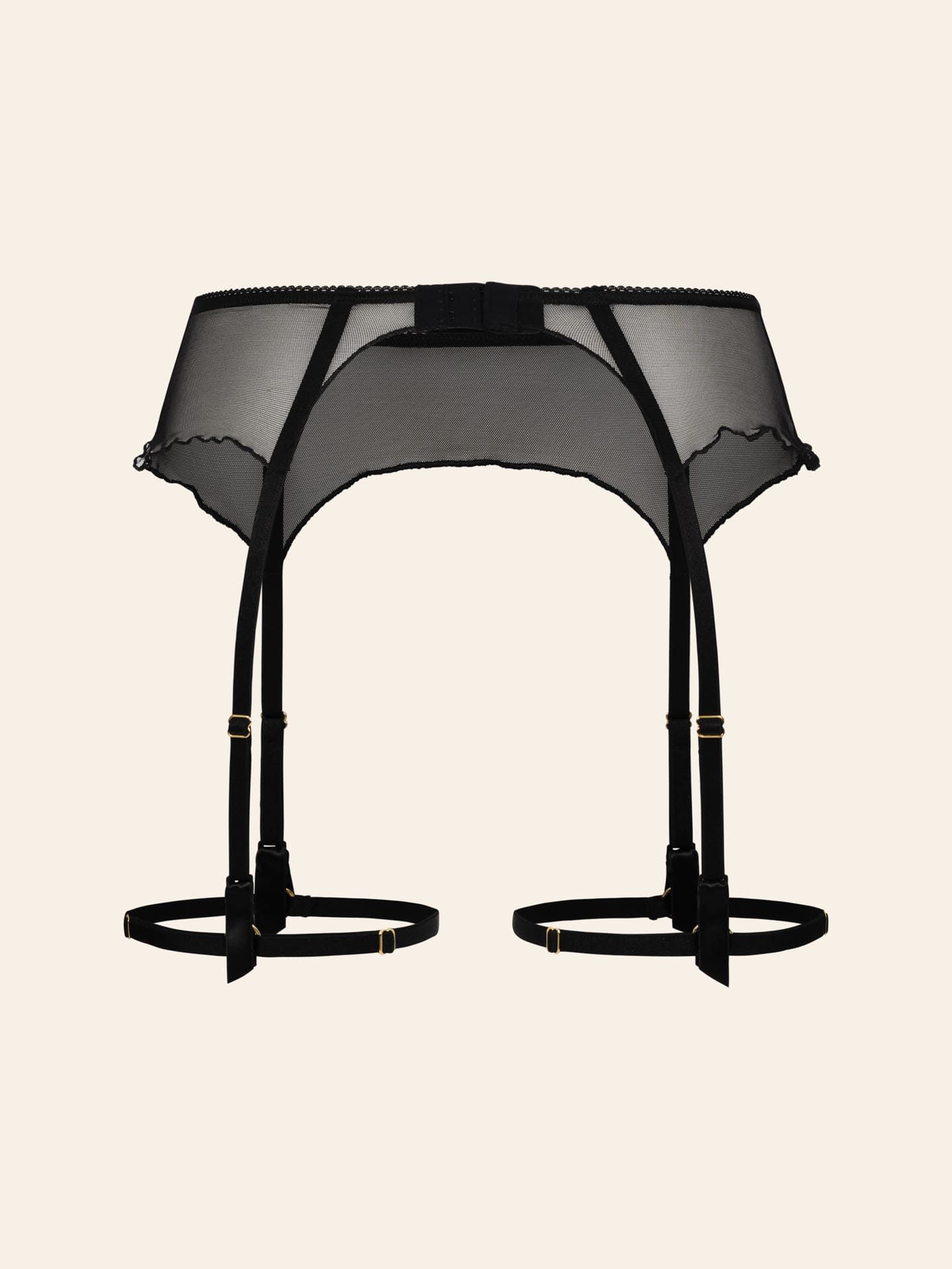 Iconic Mesh Suspender Belt black 38/40