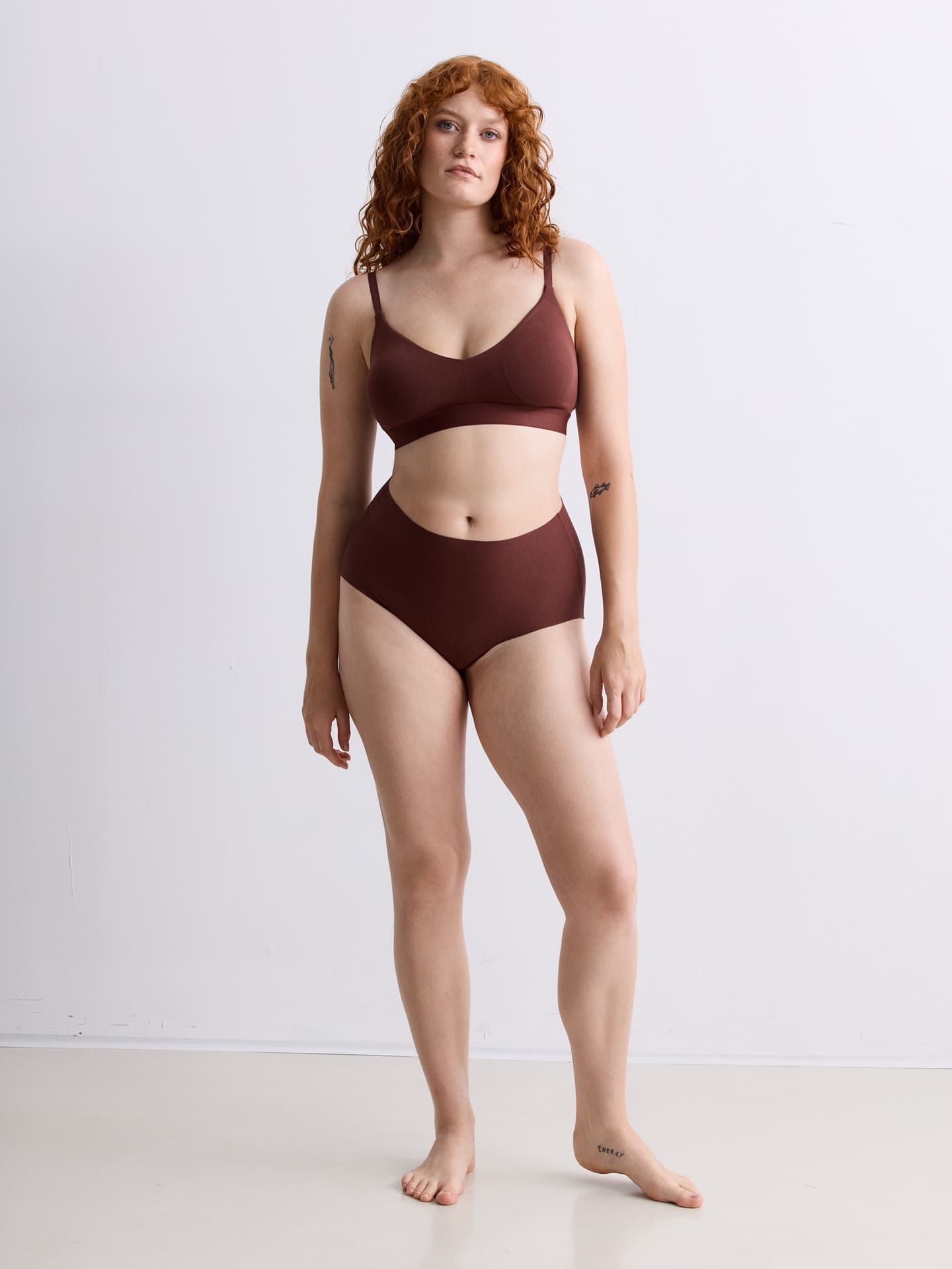 Casual Cotton High Waist Slip umbra XS