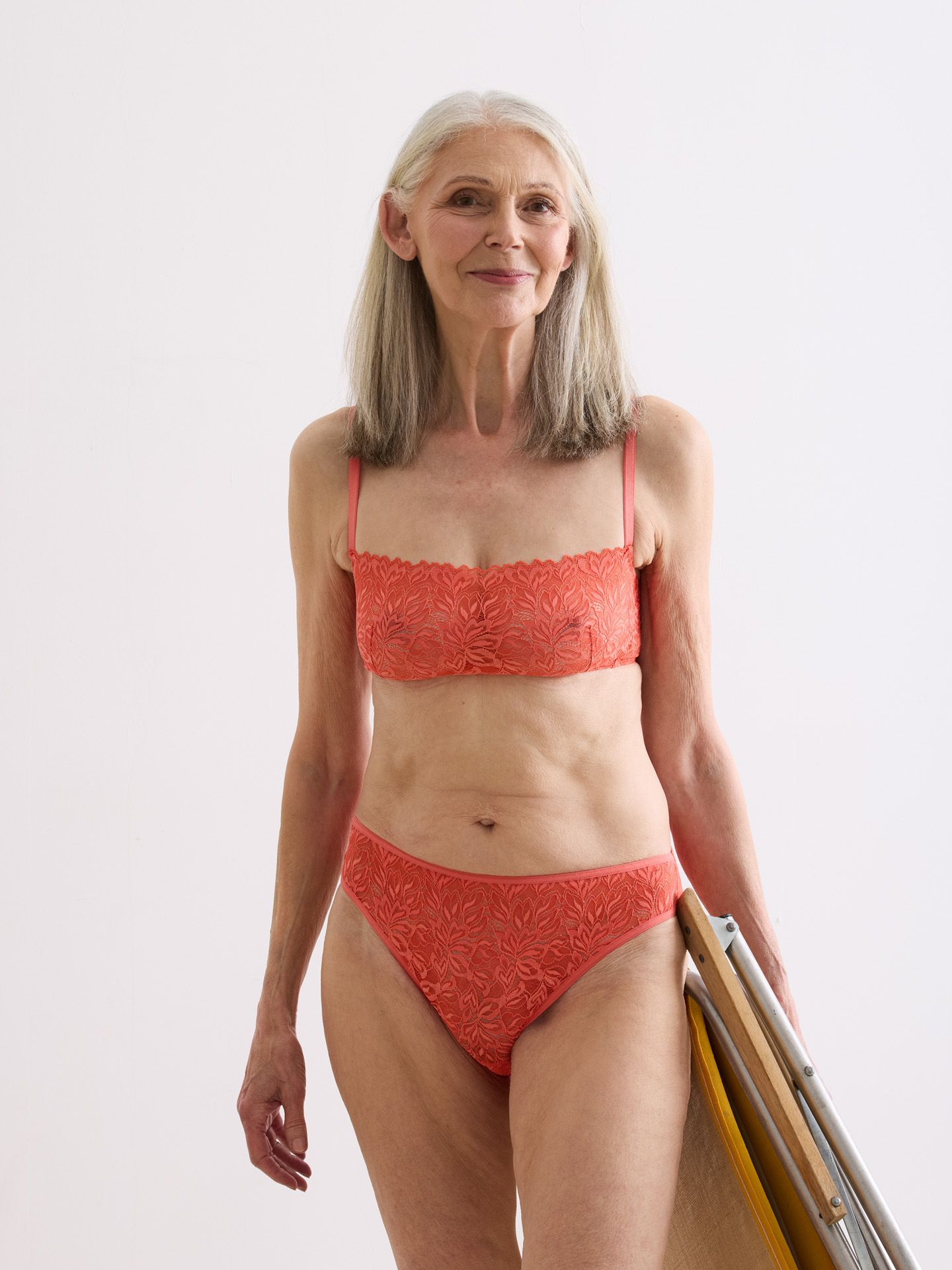 Dreamy Lace Bandeau Bralette wild orange 40
