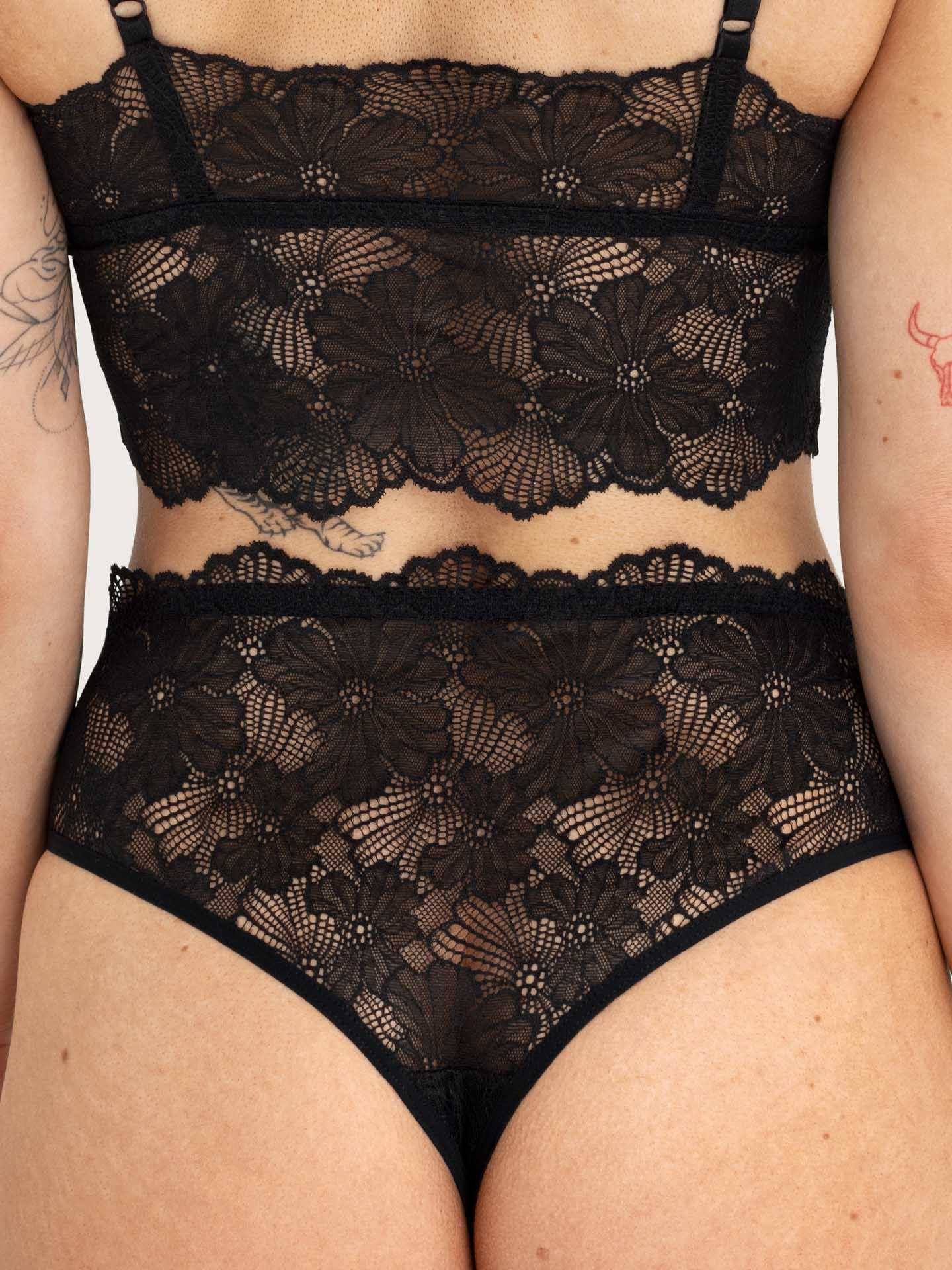Classy Lace Brazil Slip schwarz  38
