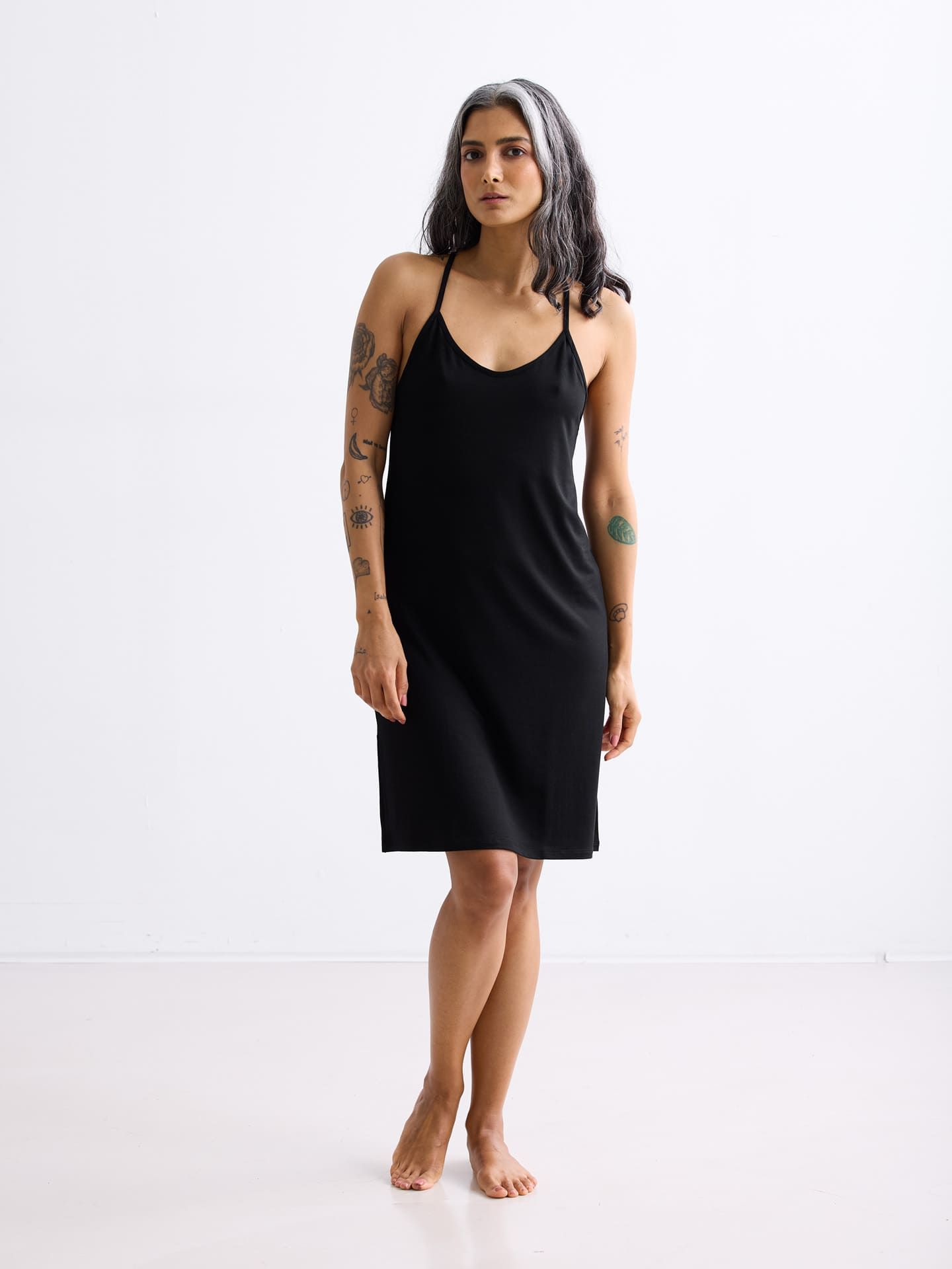 Light Touch Strappy Nightgown black 42