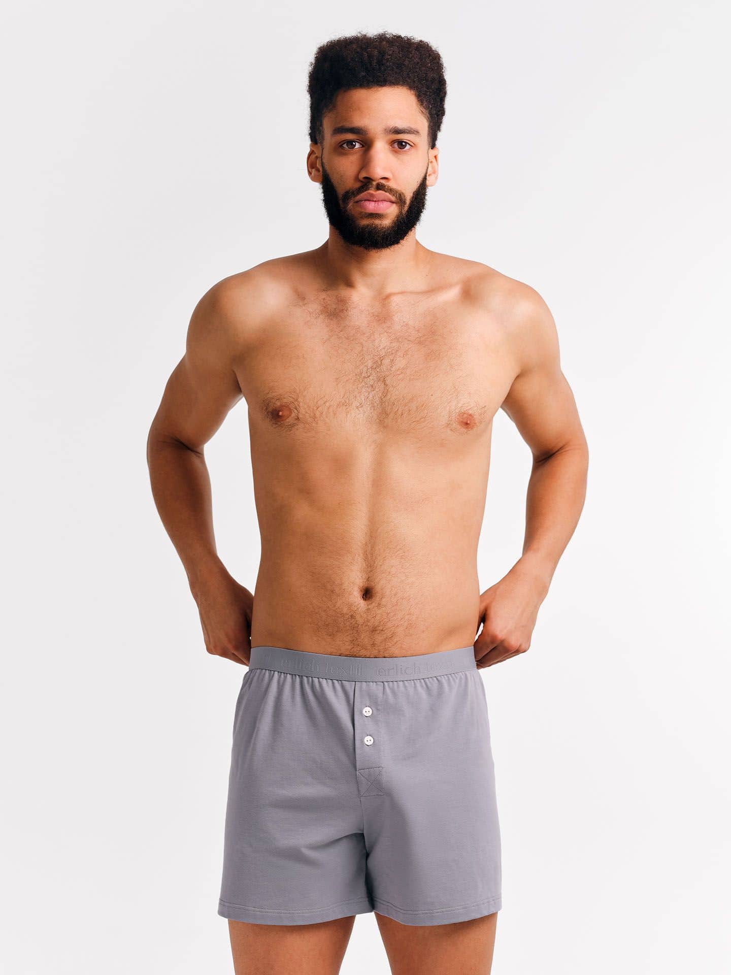 Casual Cotton Boxers steingrau L