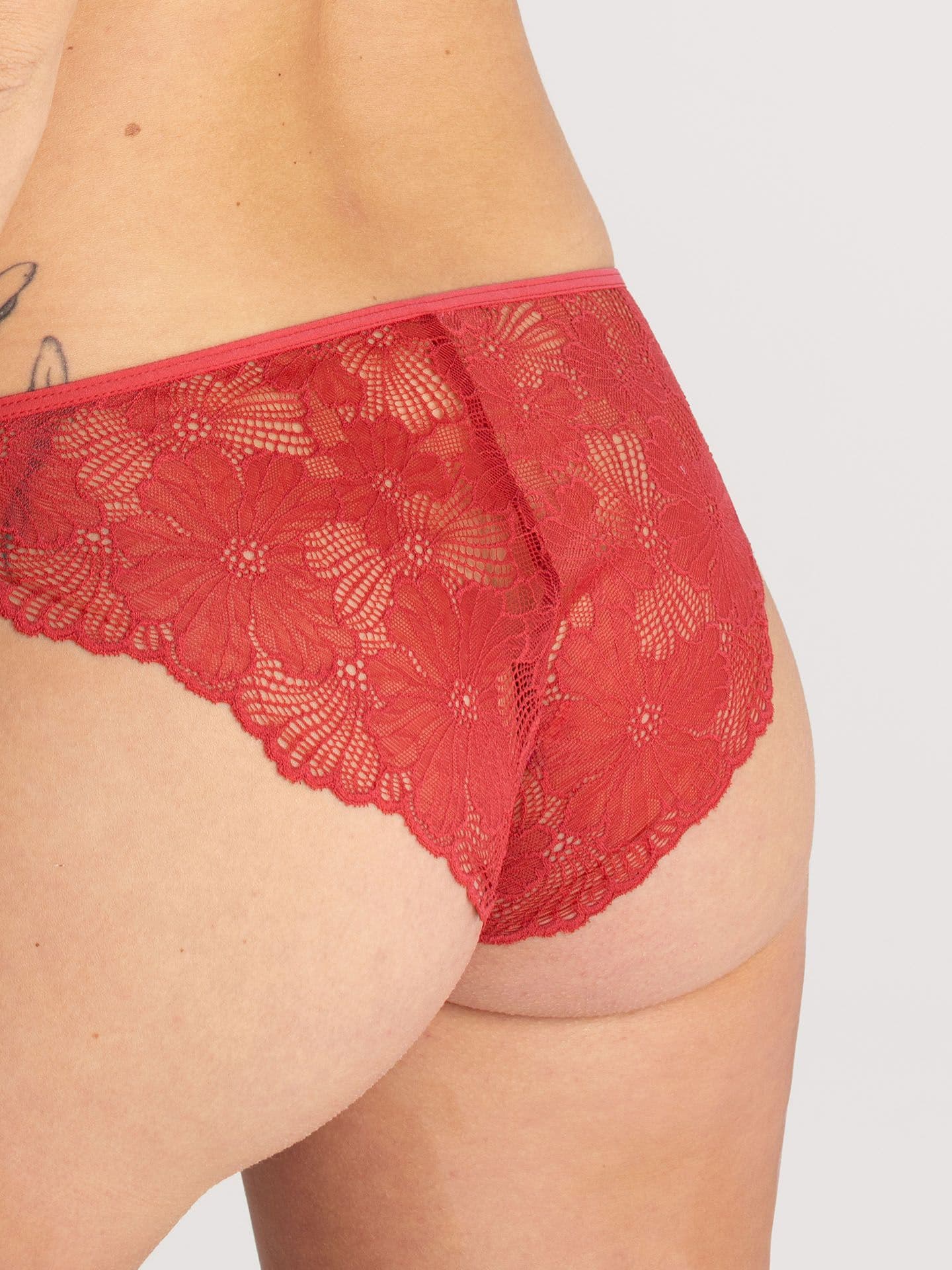Classy Lace Slip granatapfel  38