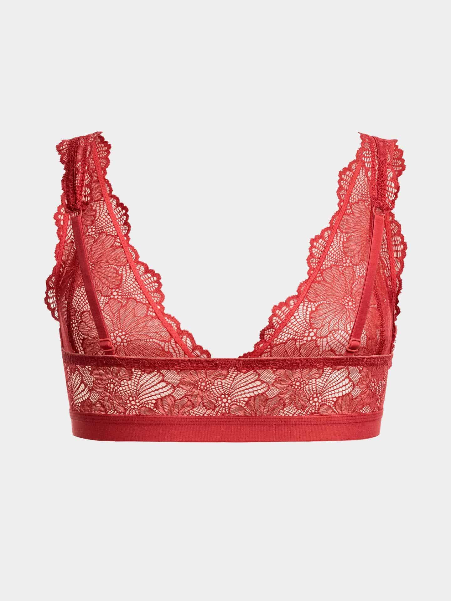 Classy Lace Bralette granatapfel  38