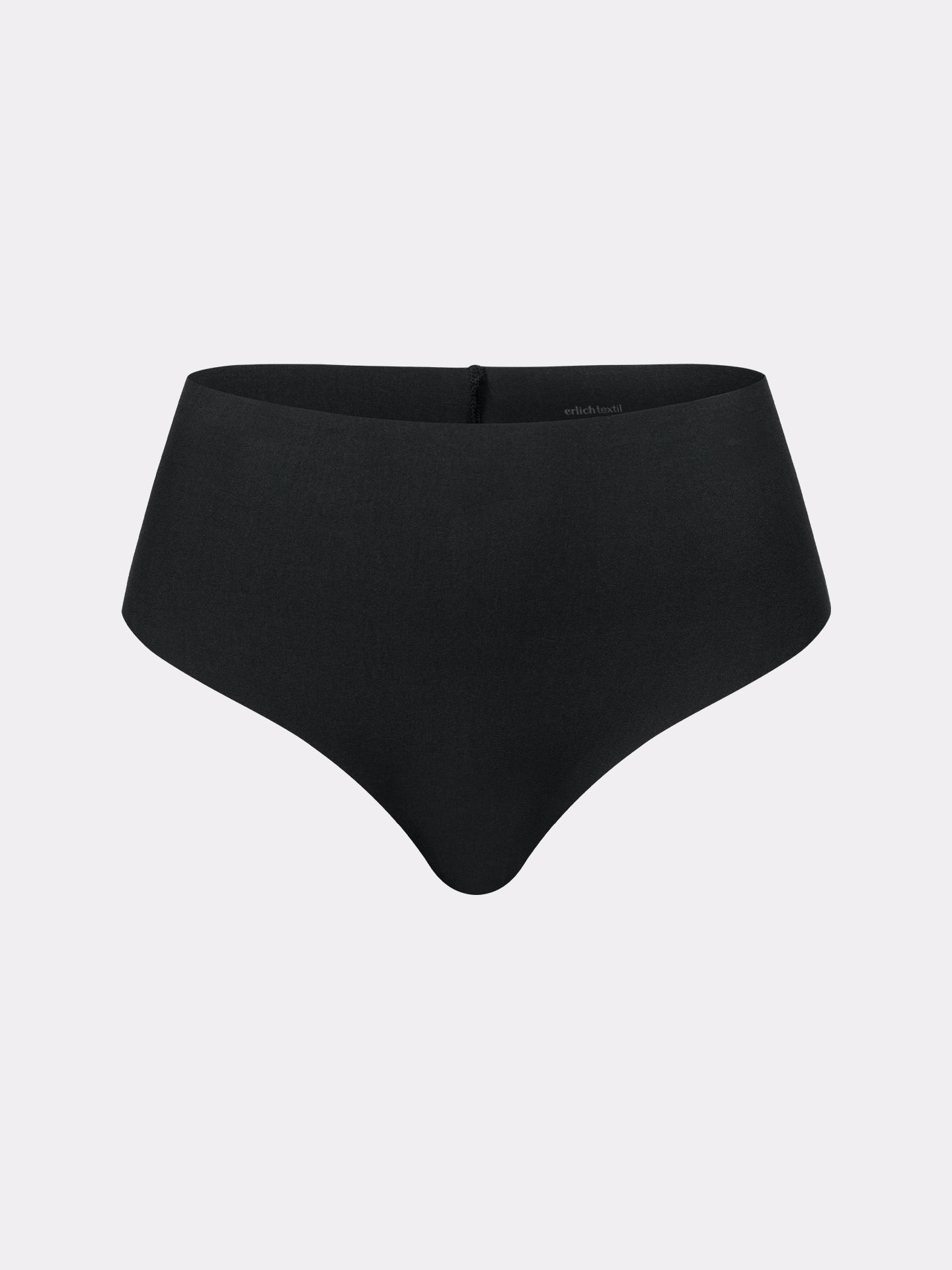 Casual Cotton High Waist Brazil String schwarz S
