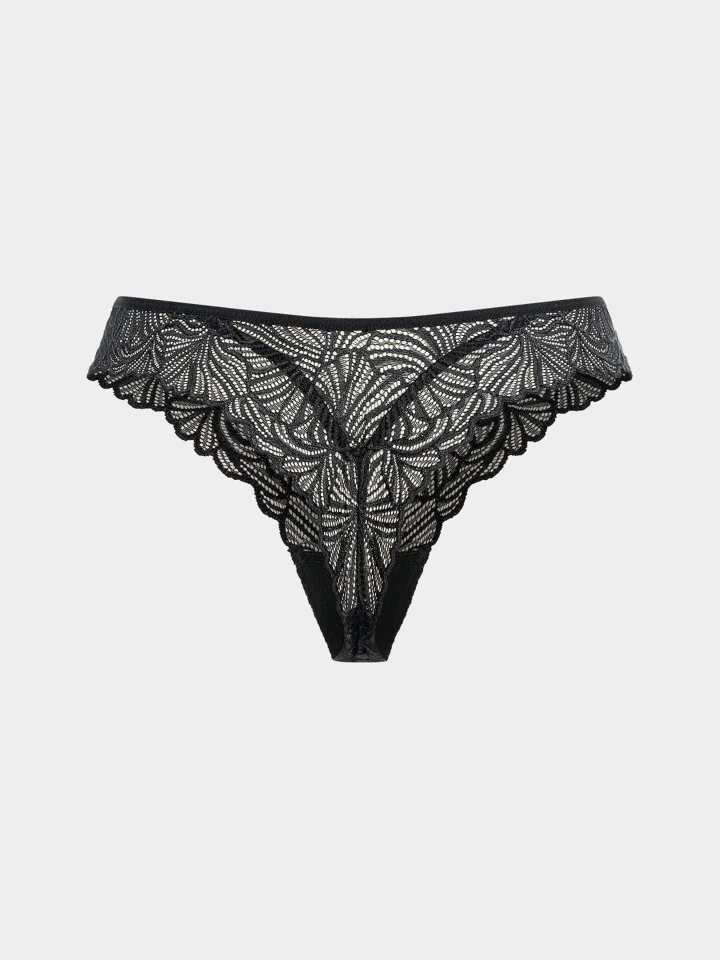 Fluid Lace Brazil String schwarz 6