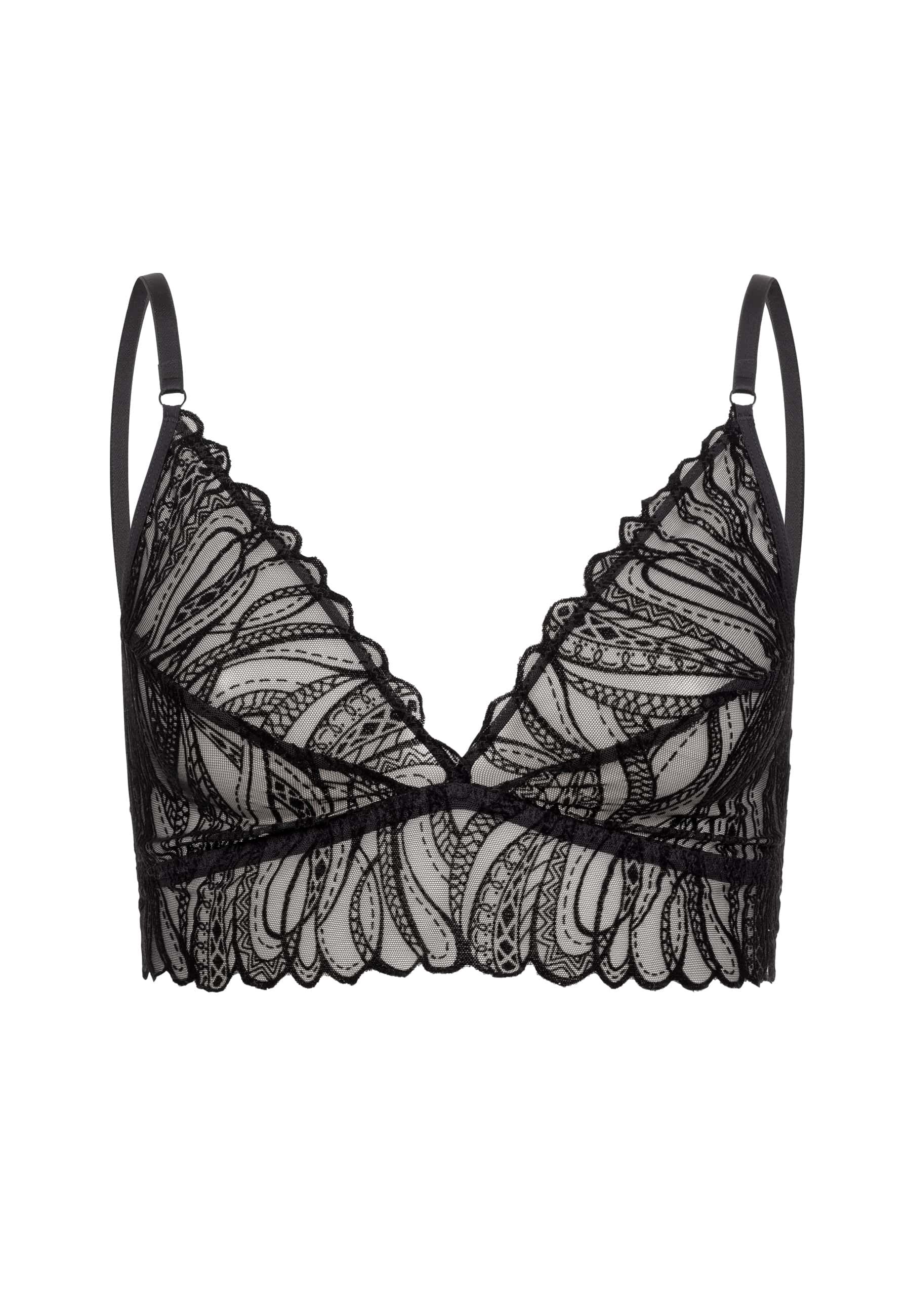 Exquisite Lace Triangel-BH schwarz