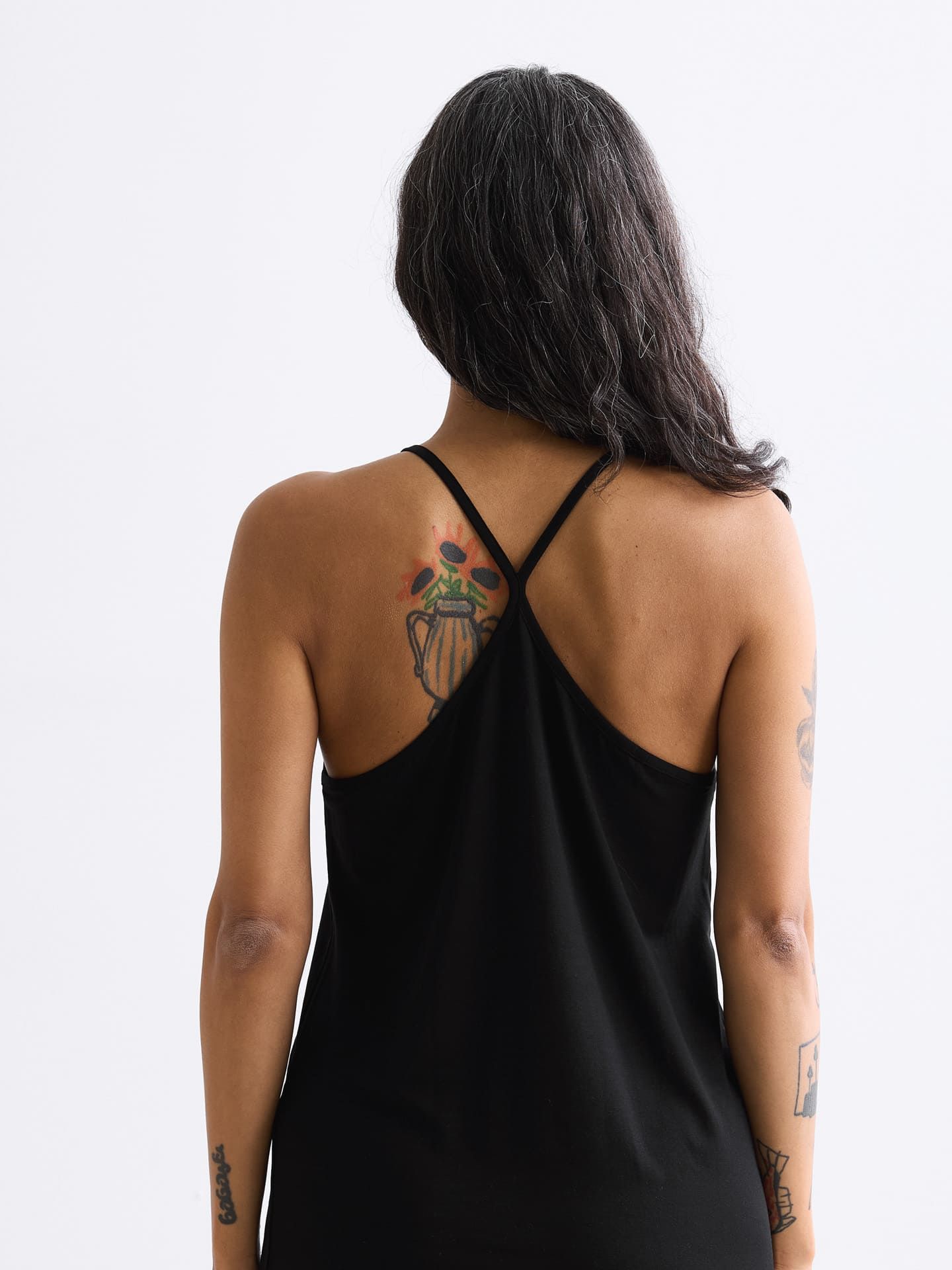 Light Touch Trägernachthemd schwarz 4