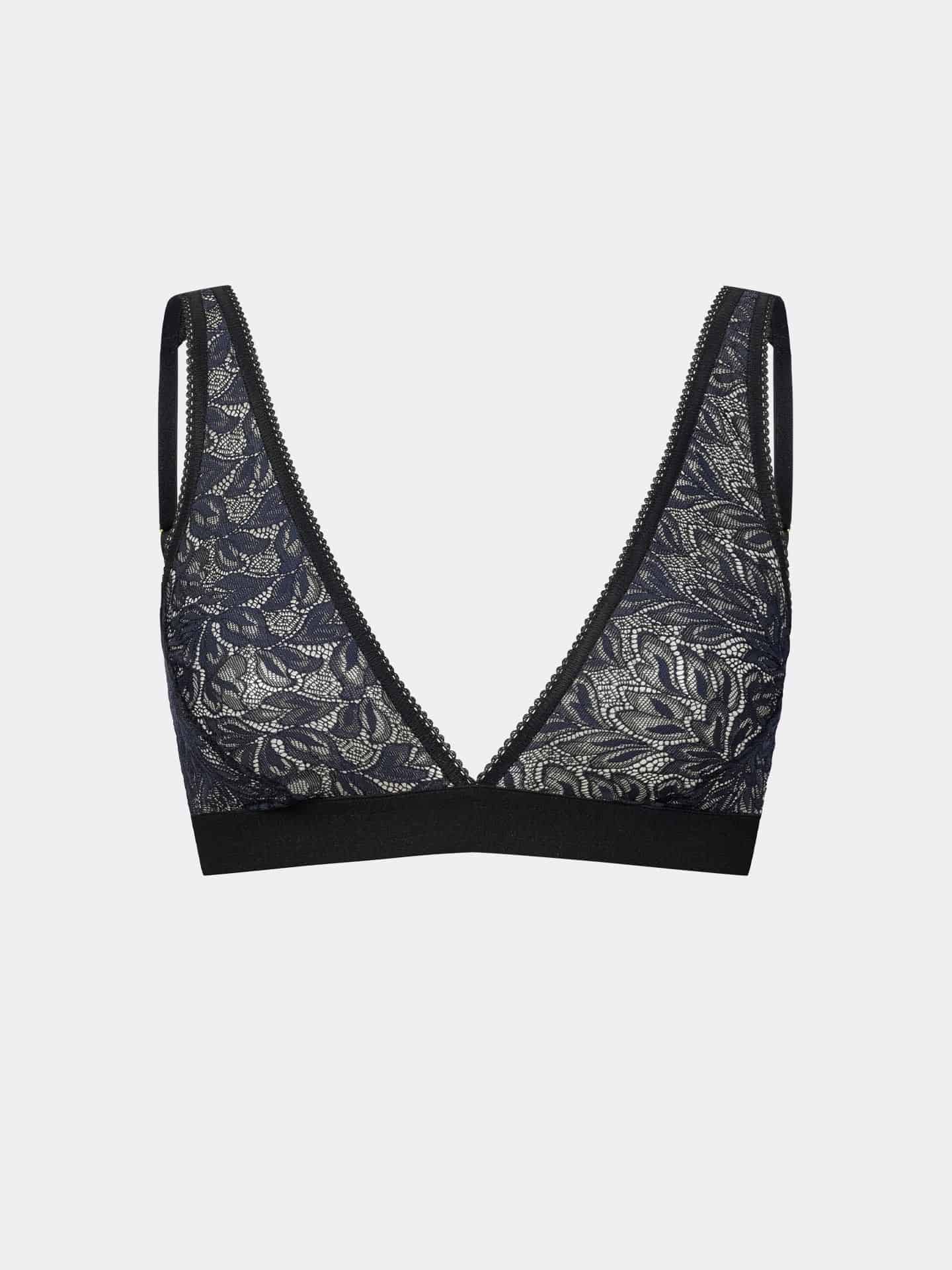 Iconic Lace Plunge BH schatten schwarz 5