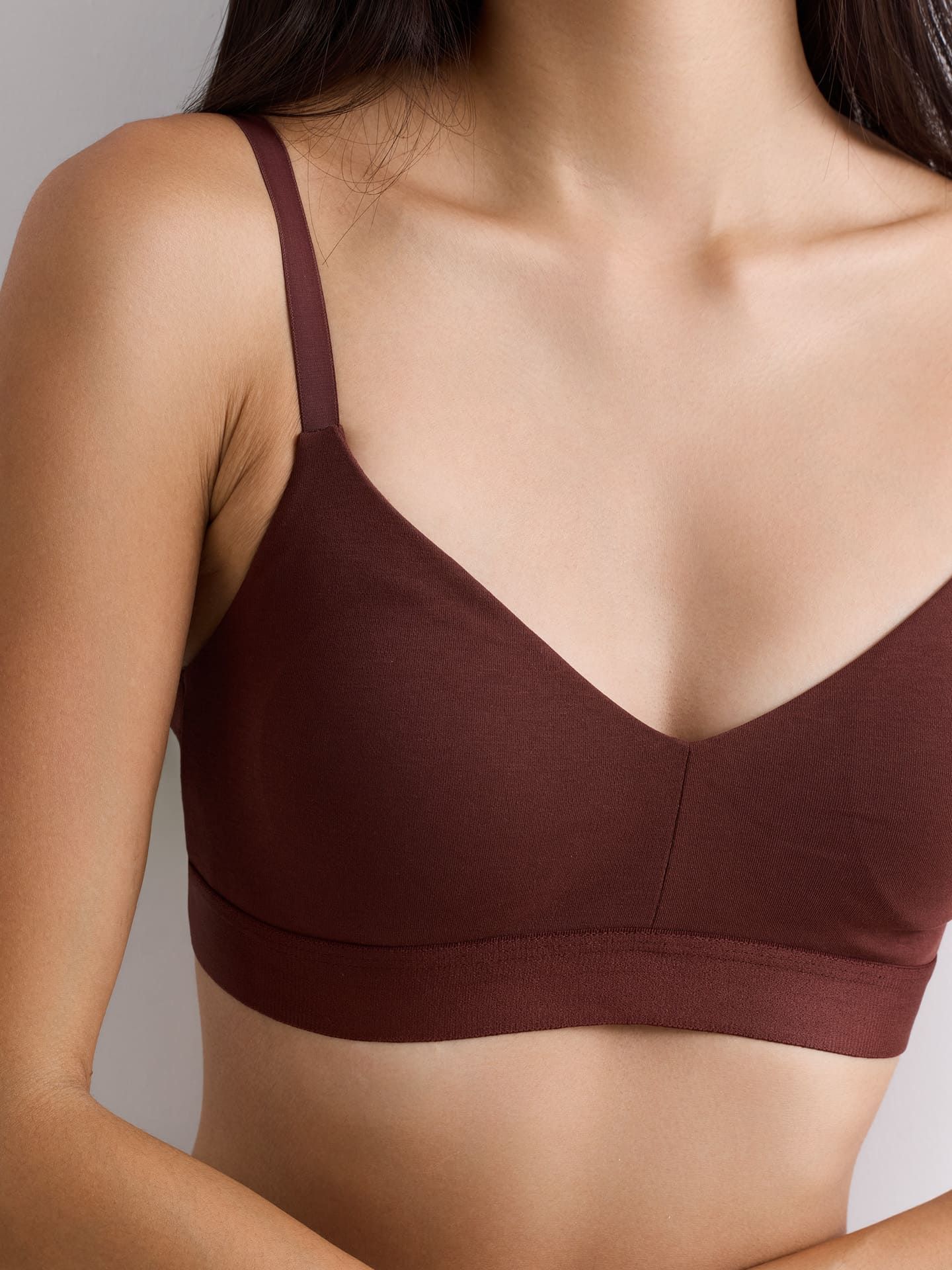 Casual Cotton Bralette mit herausnehmbaren Pads umbra 5
