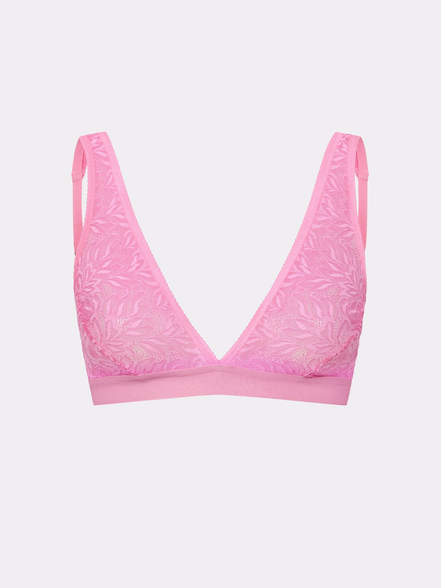 Iconic Lace Plunge BH bubblegum 5
