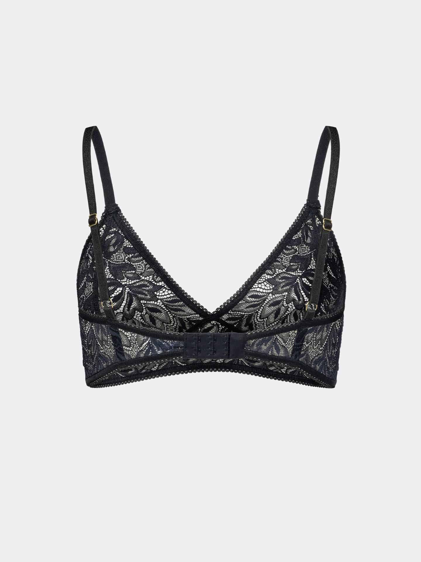 Iconic Lace Triangel BH schatten schwarz 6