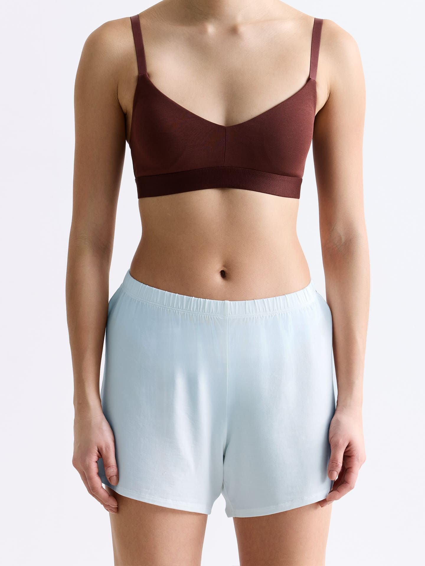 Light Touch kurze Schlafhose himmelblau 1