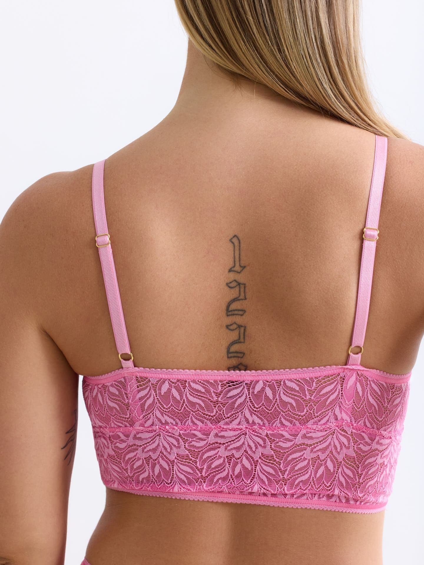 Iconic Lace Bralette Top bubblegum 2