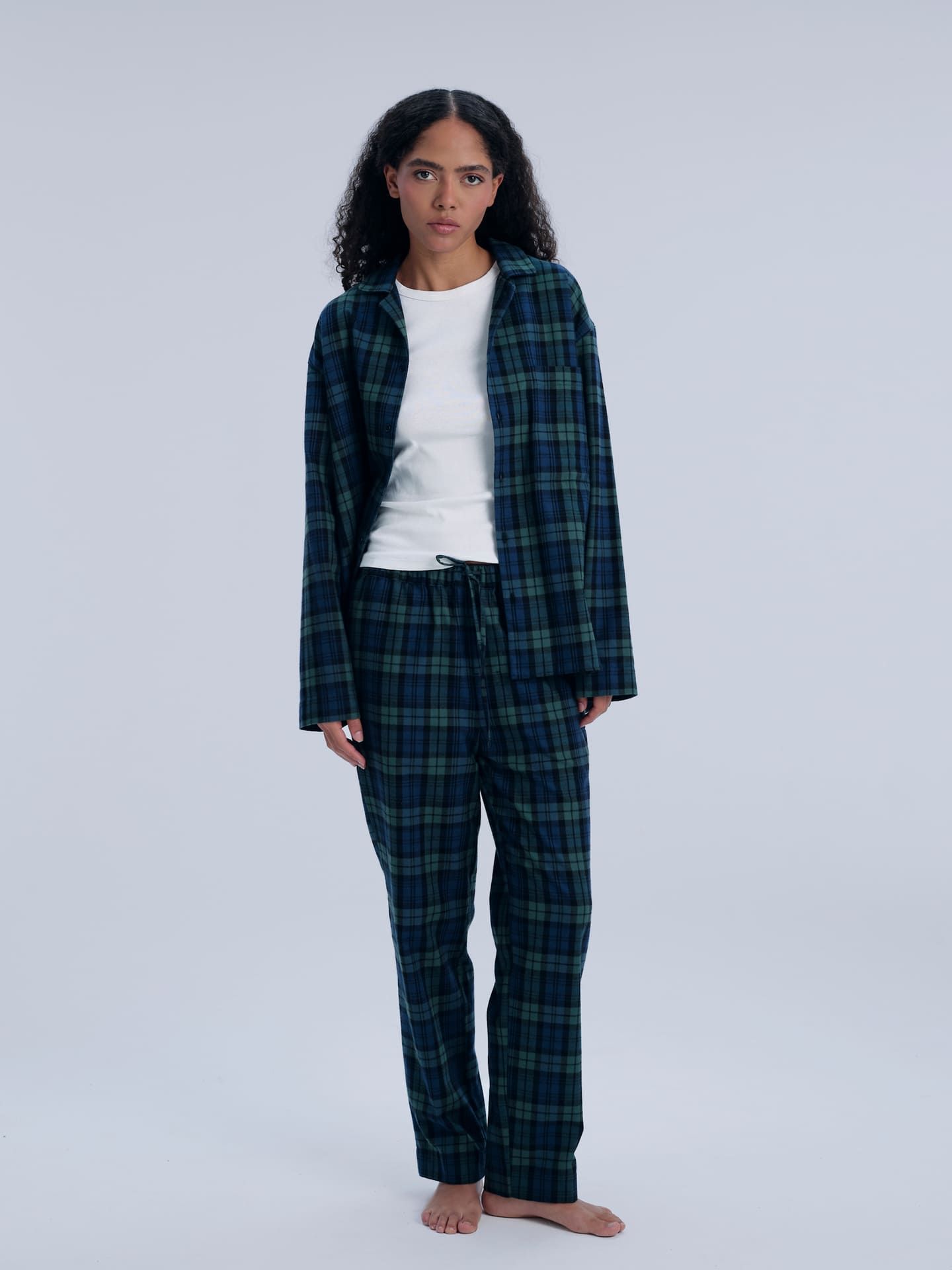 Avonté Pyjama Shirt pine lake check 4