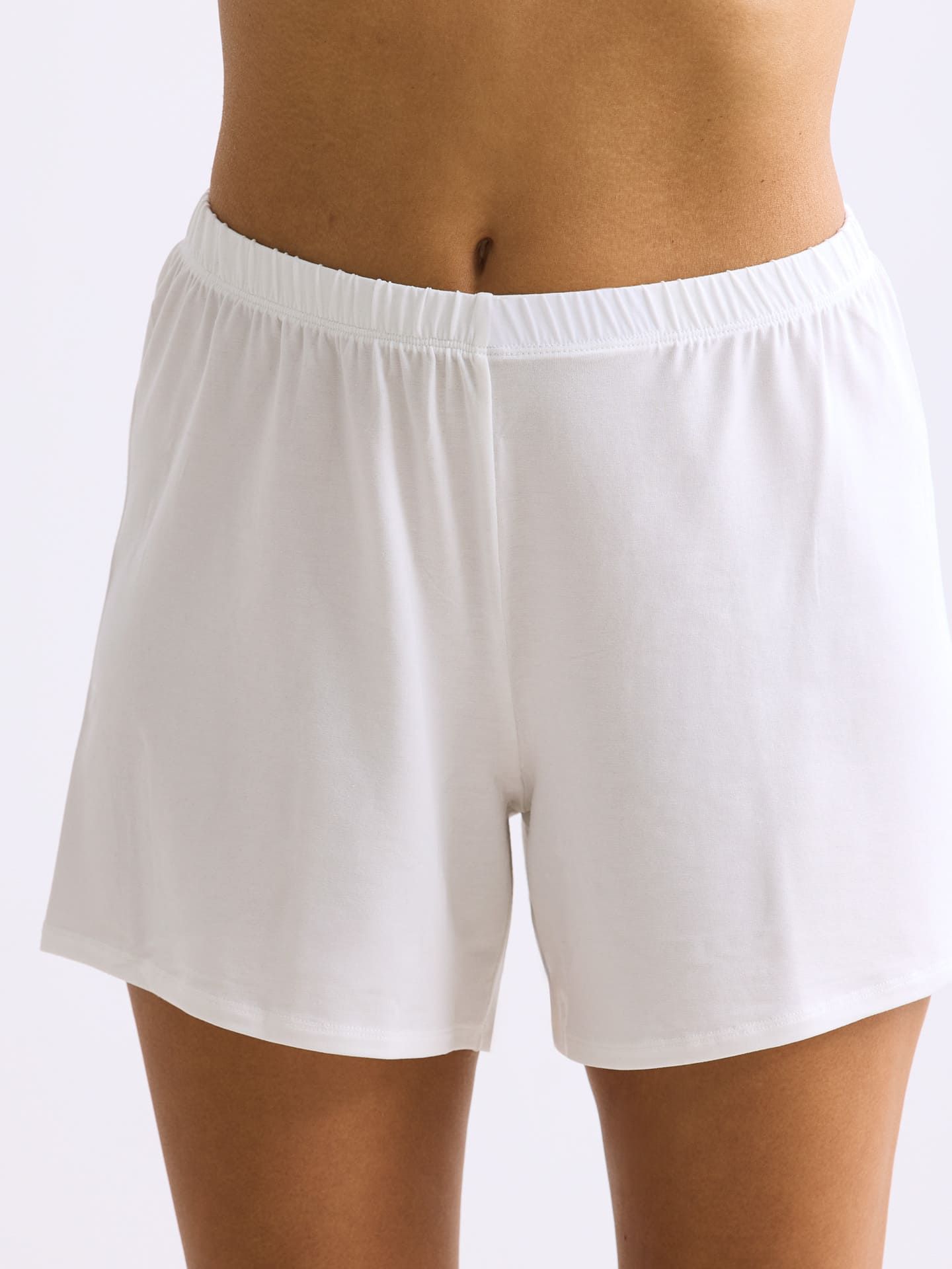 Light Touch kurze Schlafhose ecru 1